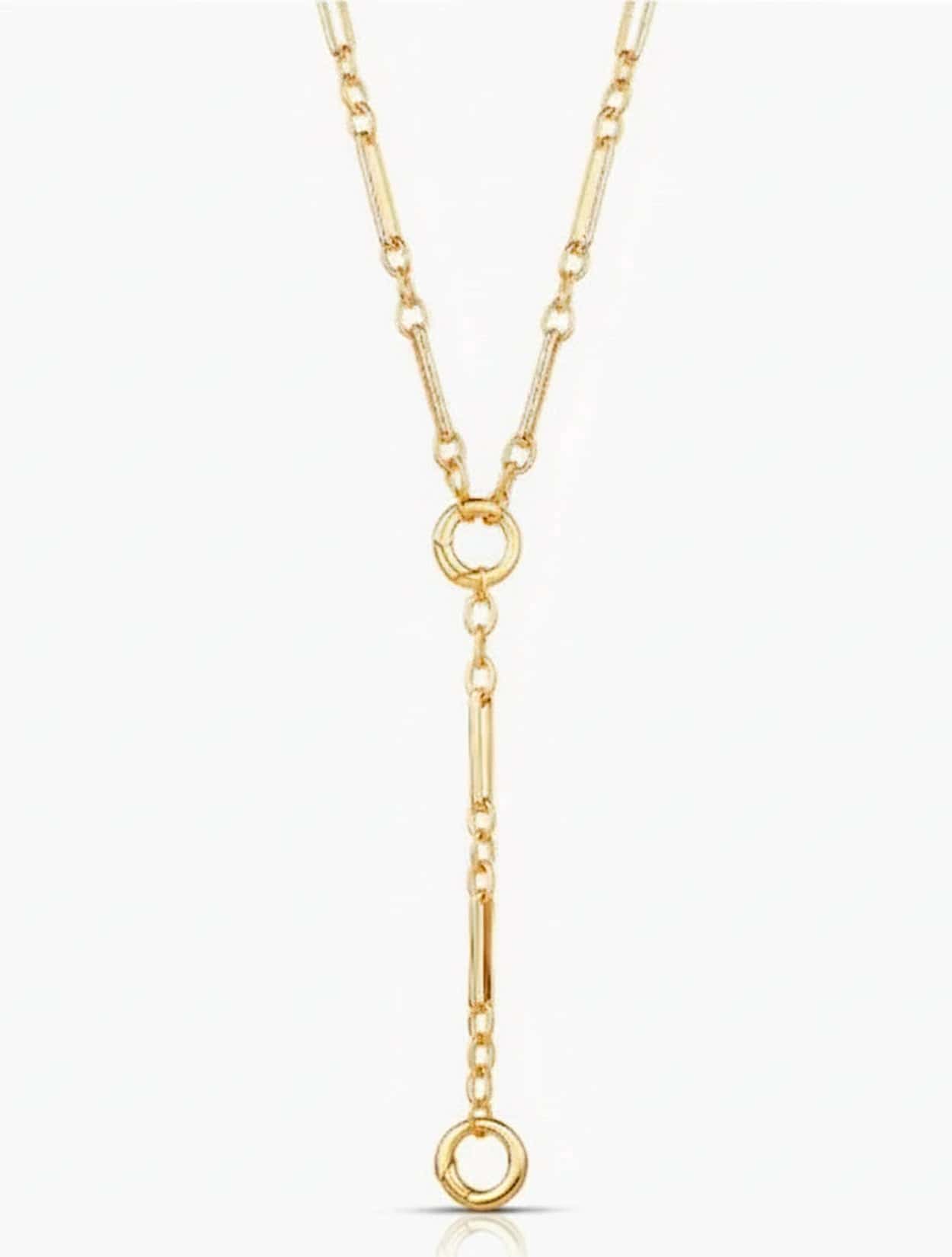 CADENA FANCY LINK PUSH CLASP LARIAT - miniatura 1