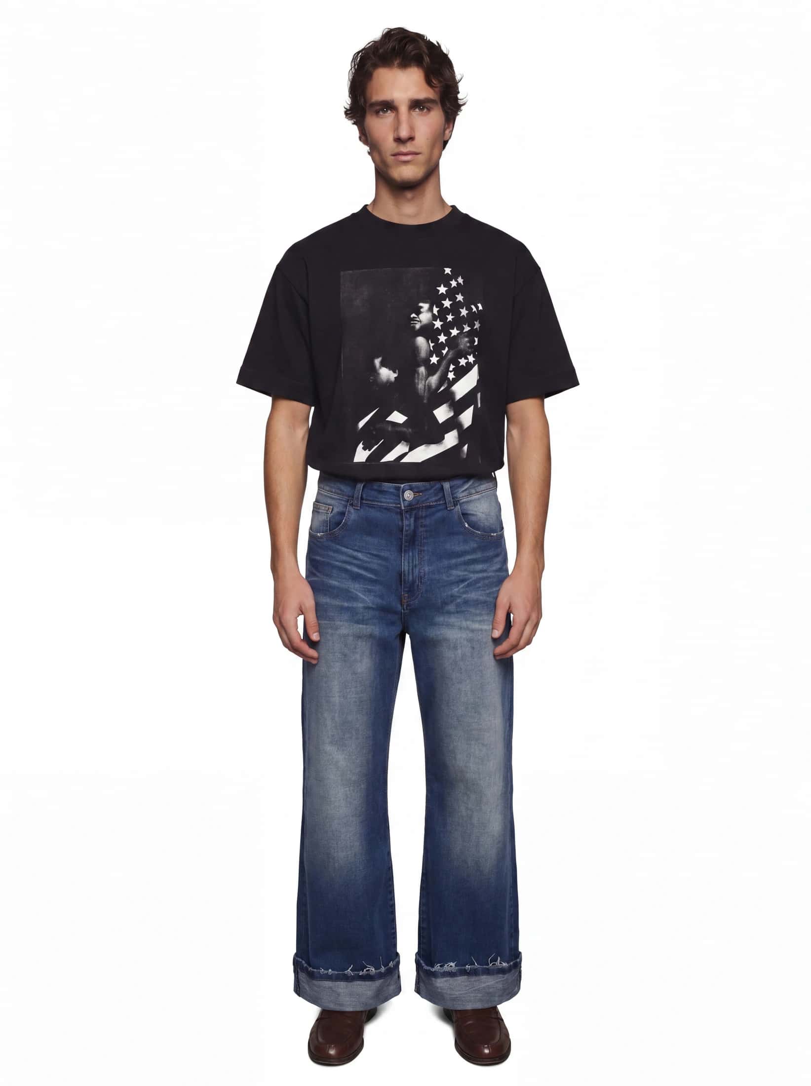 I <3 AMERICA BLACK T-SHIRT - miniatura 6