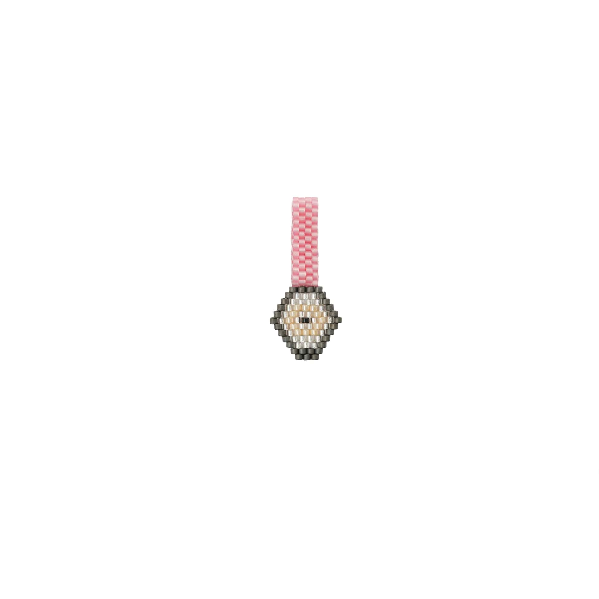 Dije Ojito Pink and Silver