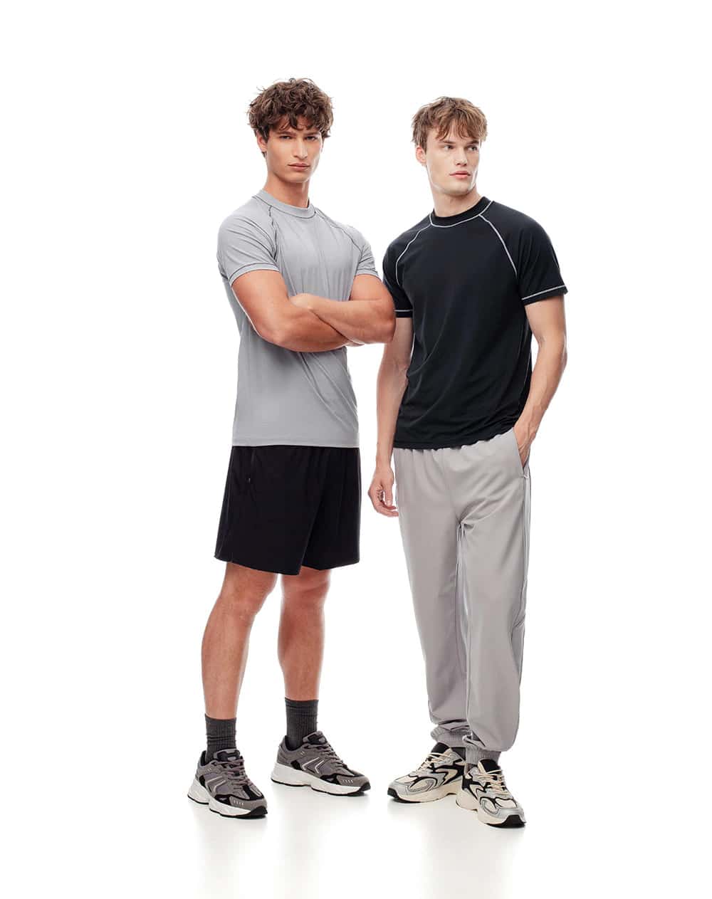 Camiseta deportiva secado rápido x2unds surtidas hombre