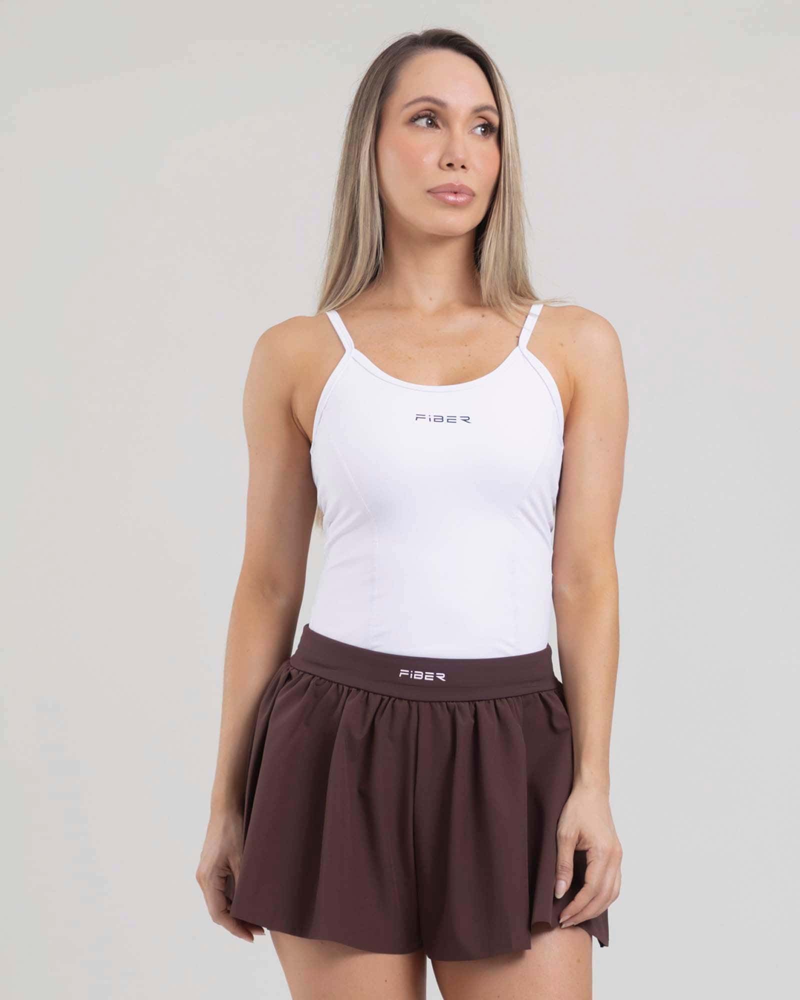 Blusa sport glow blanco tropi FIBER