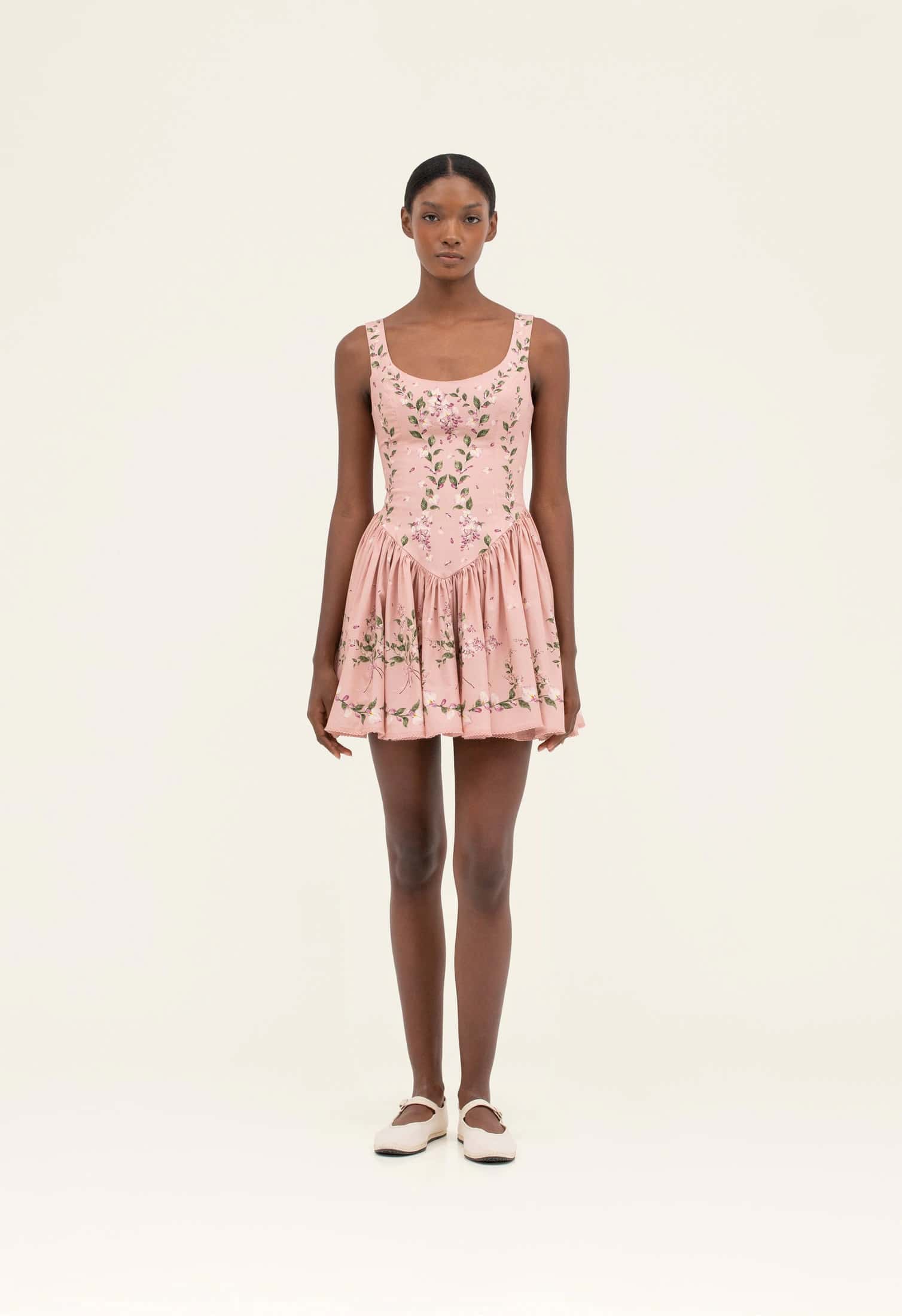 Pluma Wisteria Mini Dress