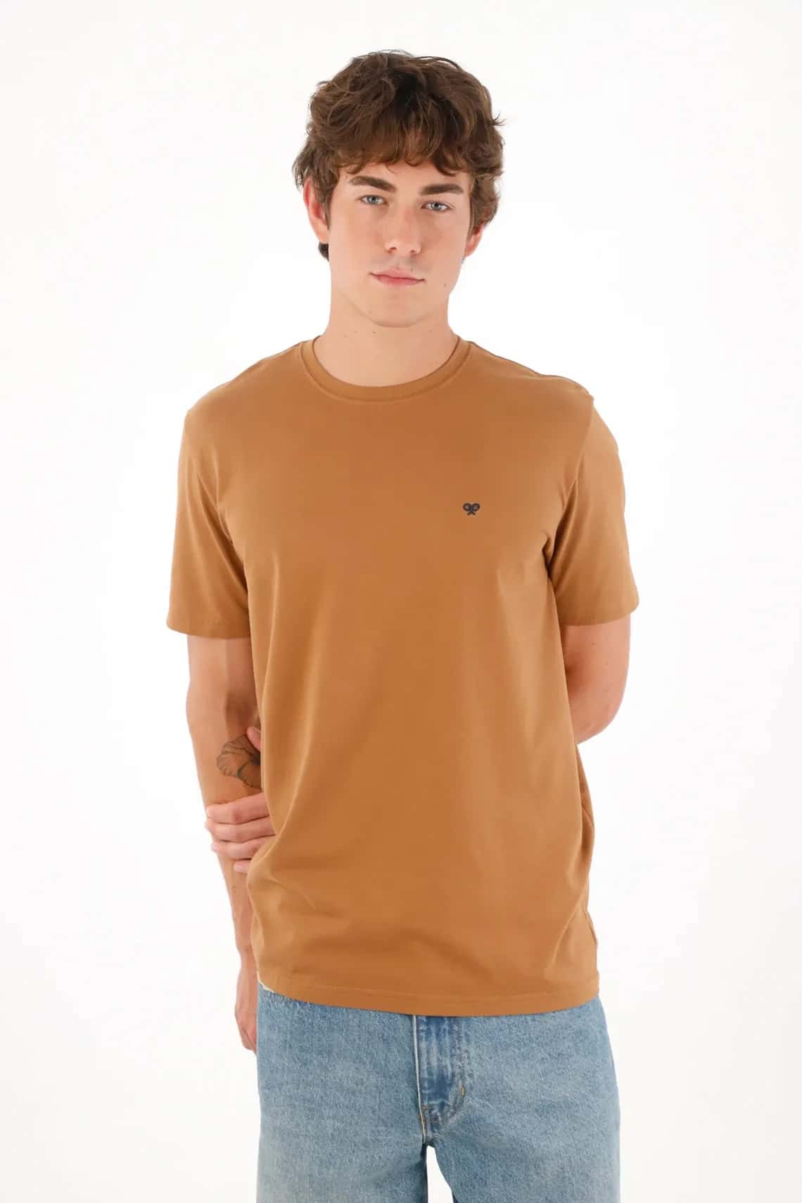Camiseta  café para hombre