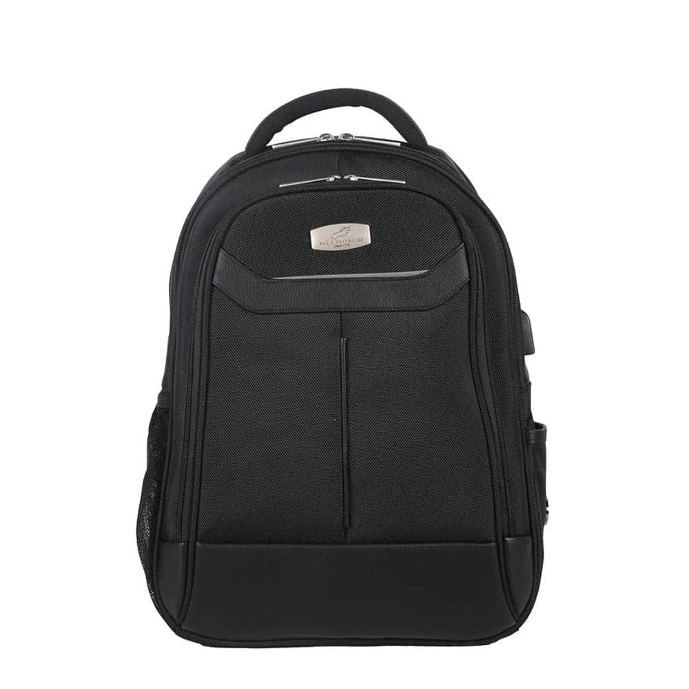 Morral Curvo Dos Cremalleras Negro Urban