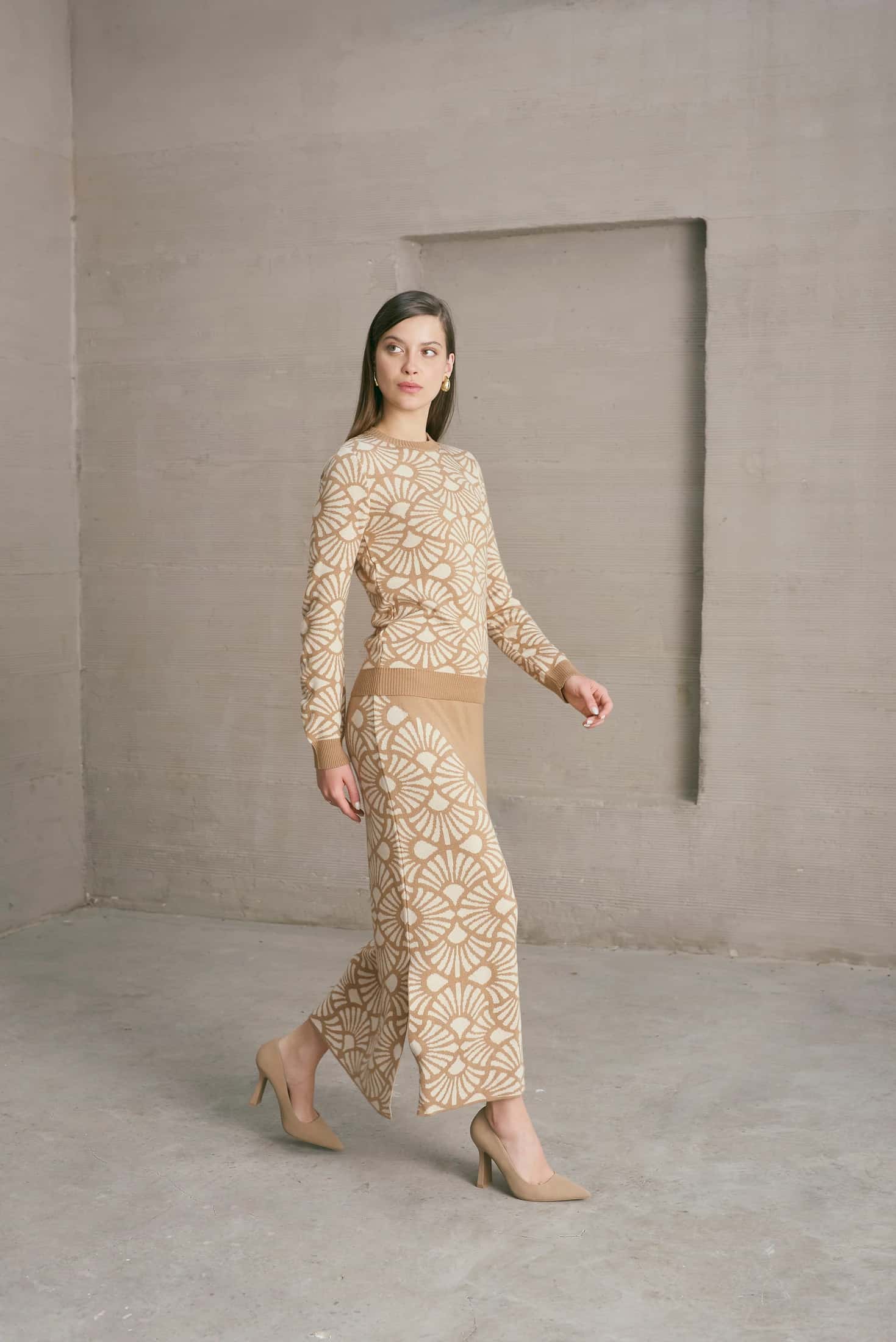 Falda Venus Camel-Beige