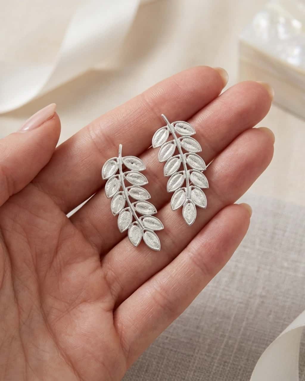 Aretes Rama en Plata ley 950 Filigrana