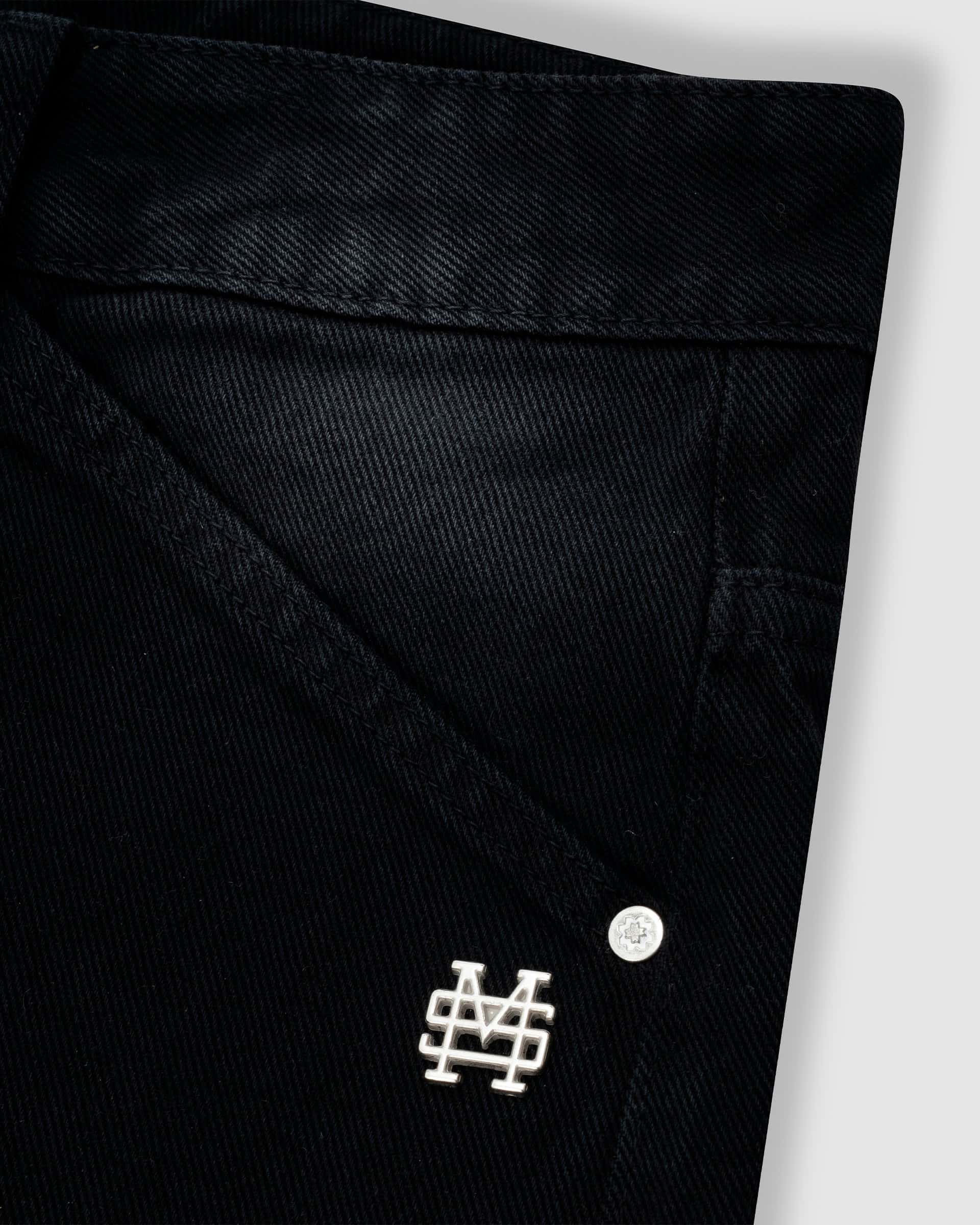 Pocket Straight Pants – Negro Desgastado - miniatura 6