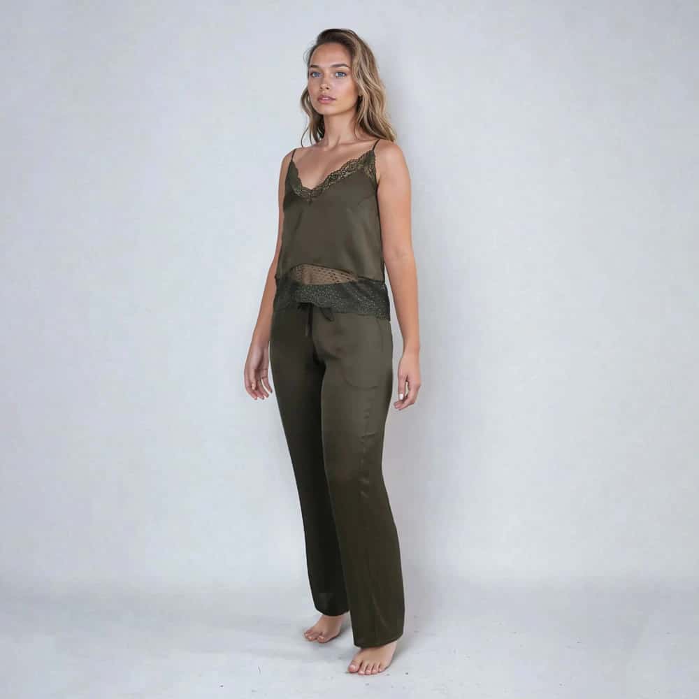 Pantalón Largo Verde Militar