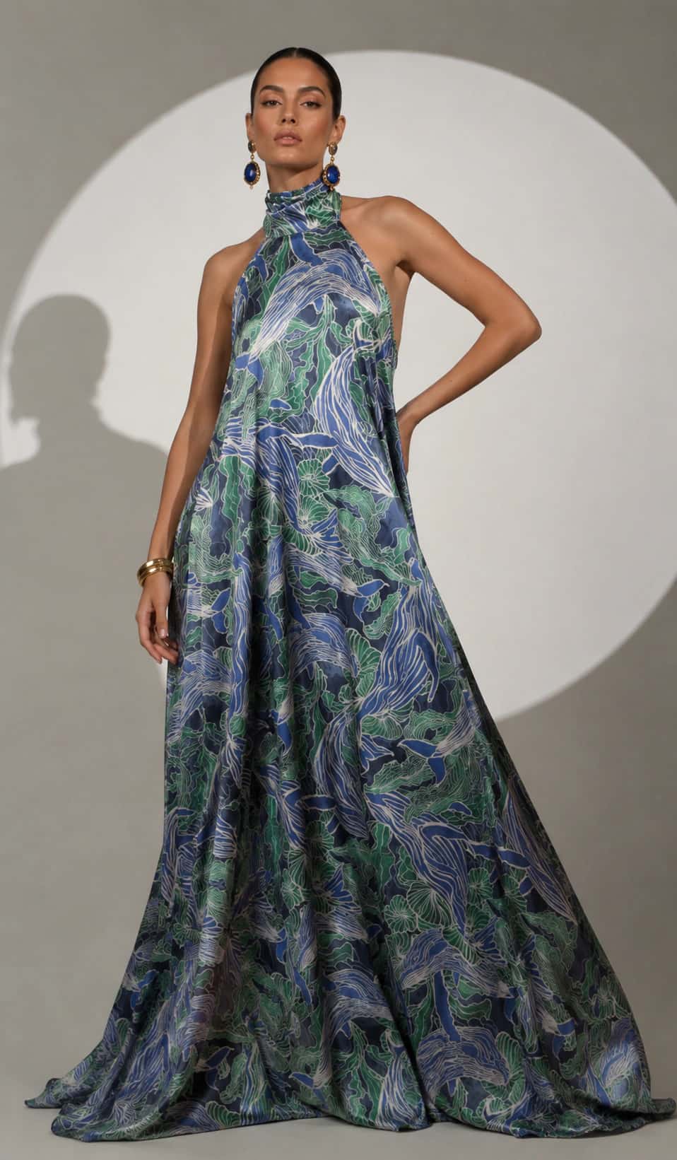 Vestido Apolinary Estampado Ballenas - miniatura 1