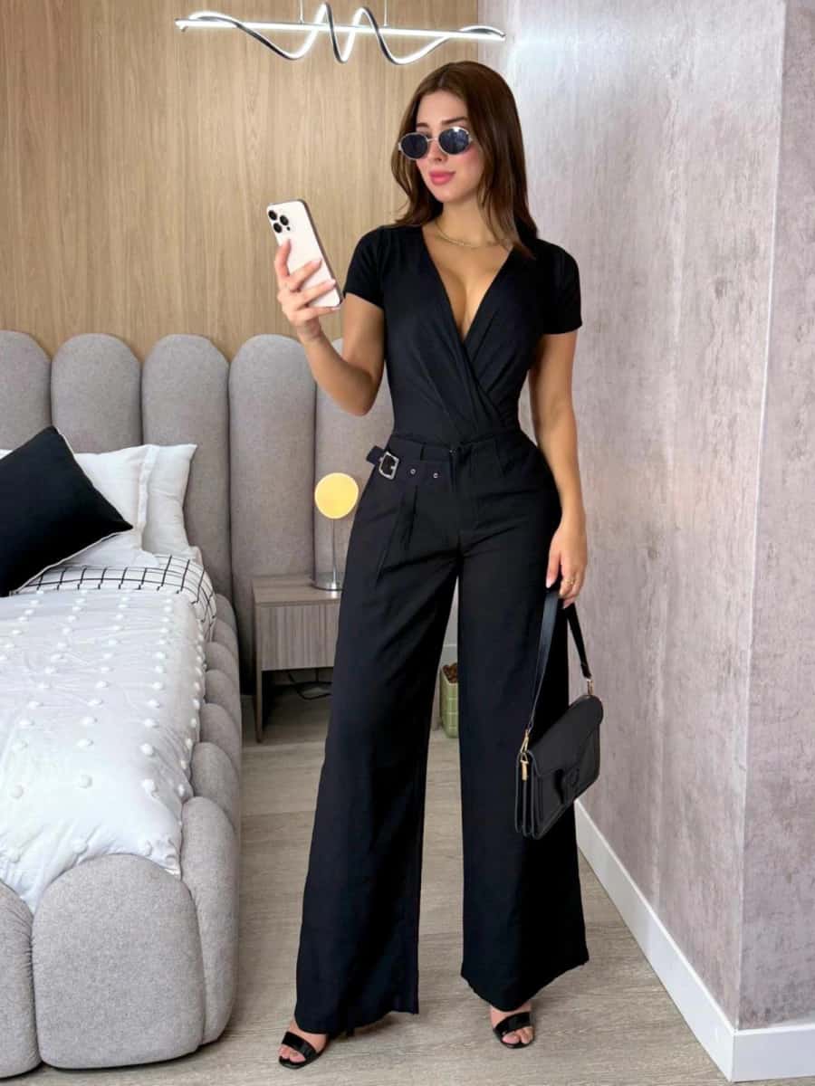 Pantalon Alenis  (negro ) - miniatura 1