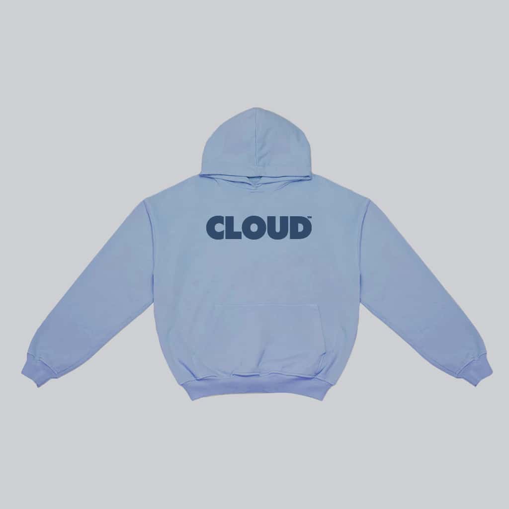 Hoodie BLOCK azul sobre azul