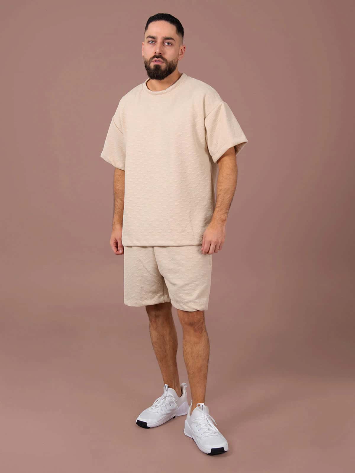 set mucura hombre beige