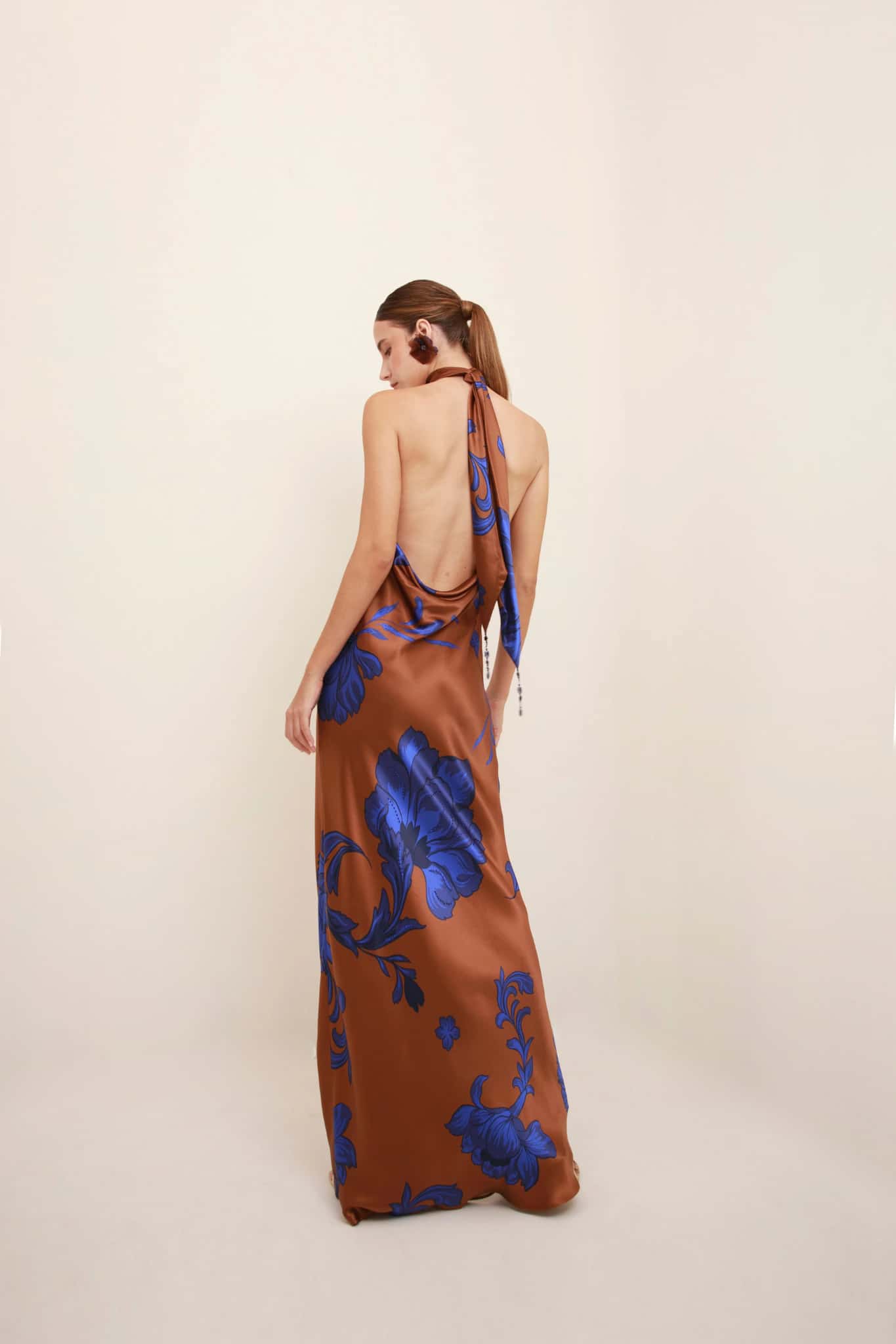 Mikaela Brown Dress - miniatura 2