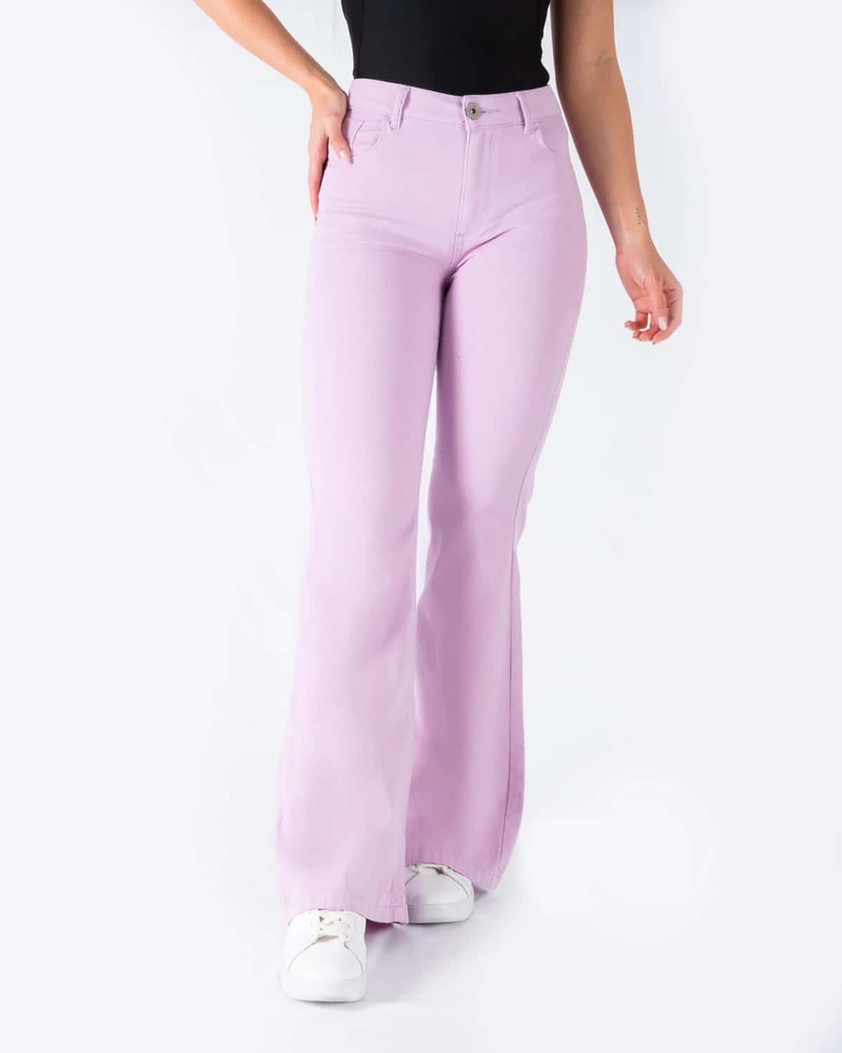 Pantalon lila para mujer
