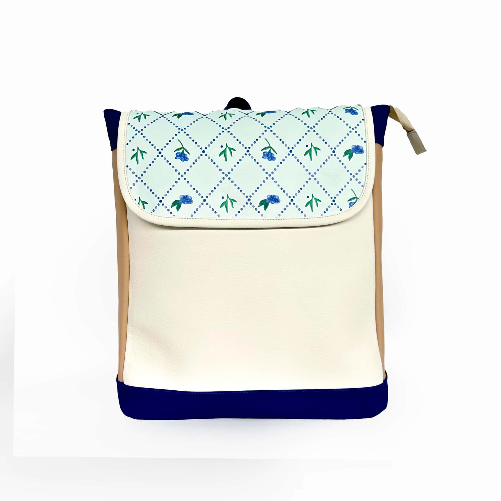 Morral Para PC Azul Con Beige Dessert Time