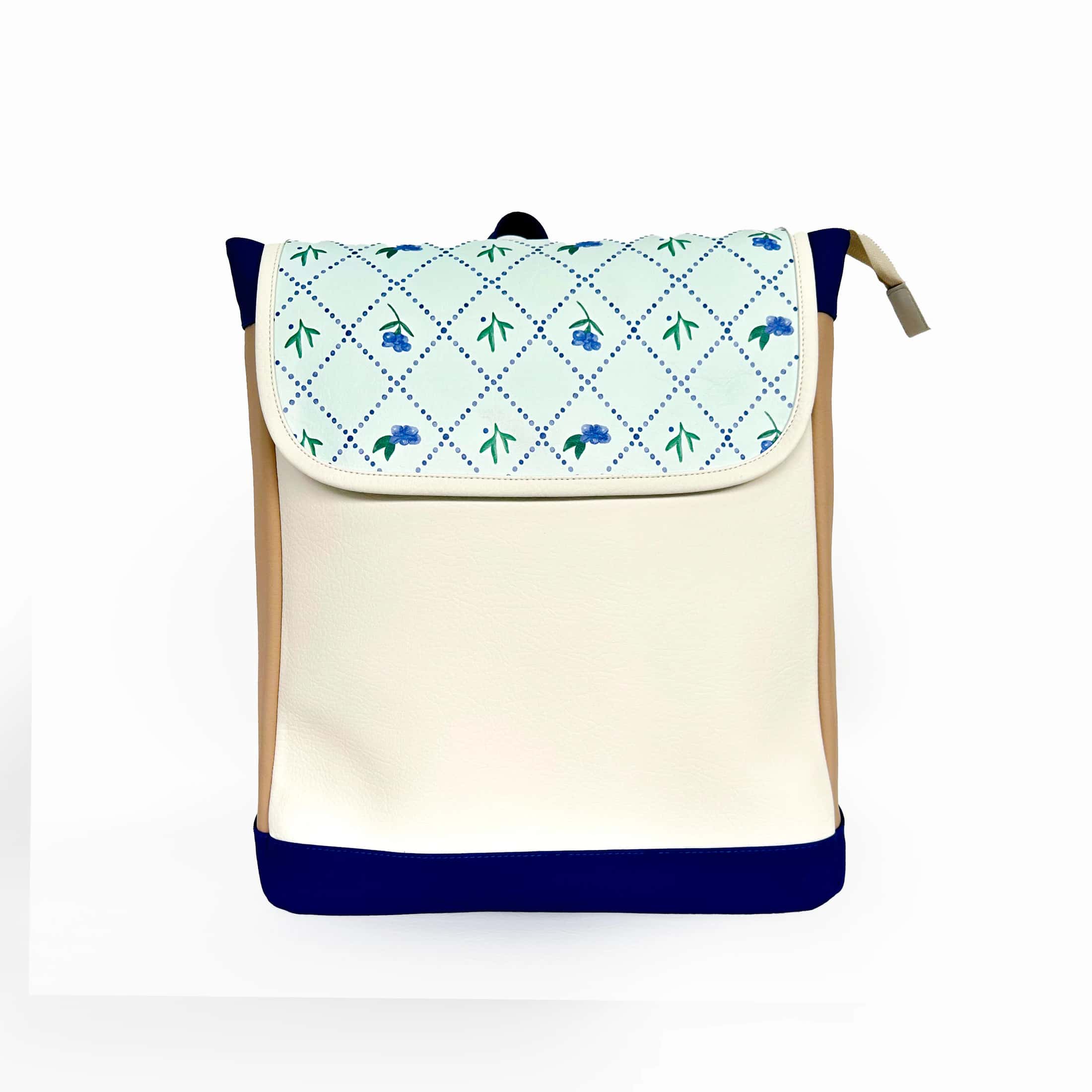 Morral Para PC Azul Con Beige Dessert Time