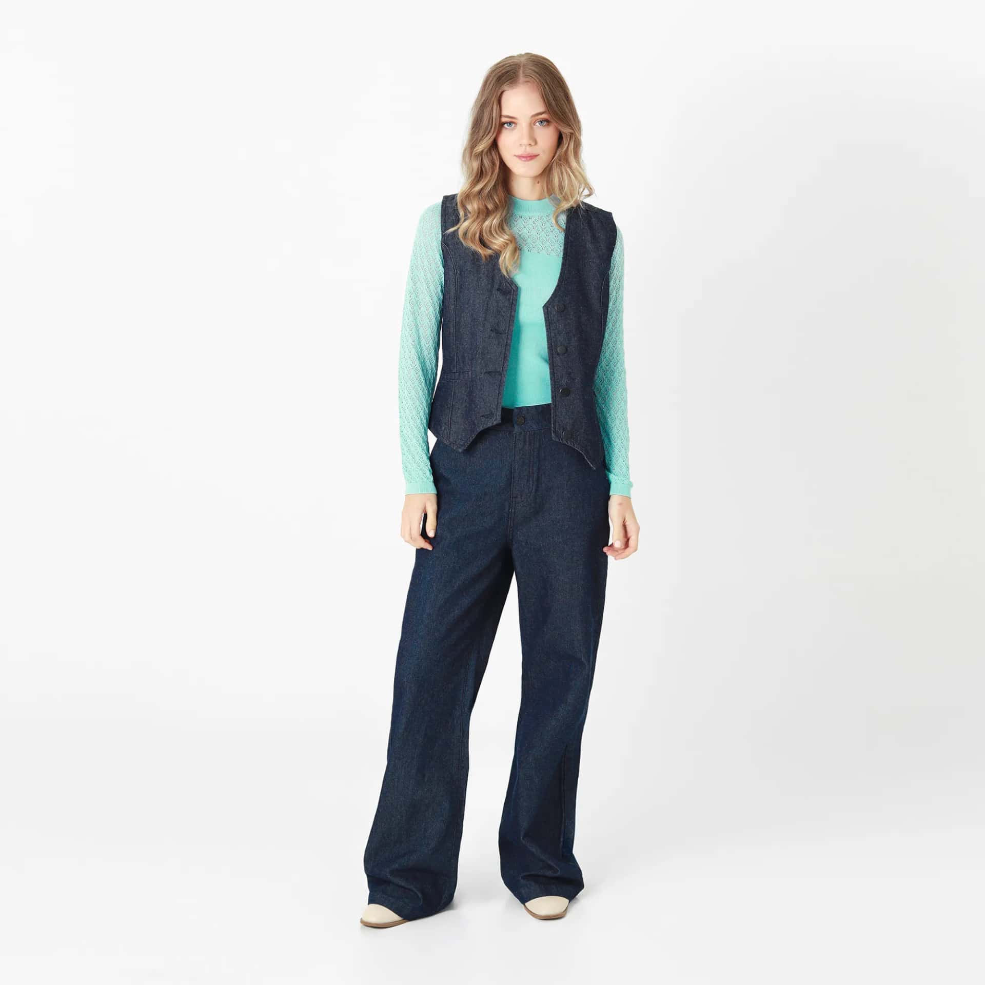 Pantalon Tiro Alto Bota Recta