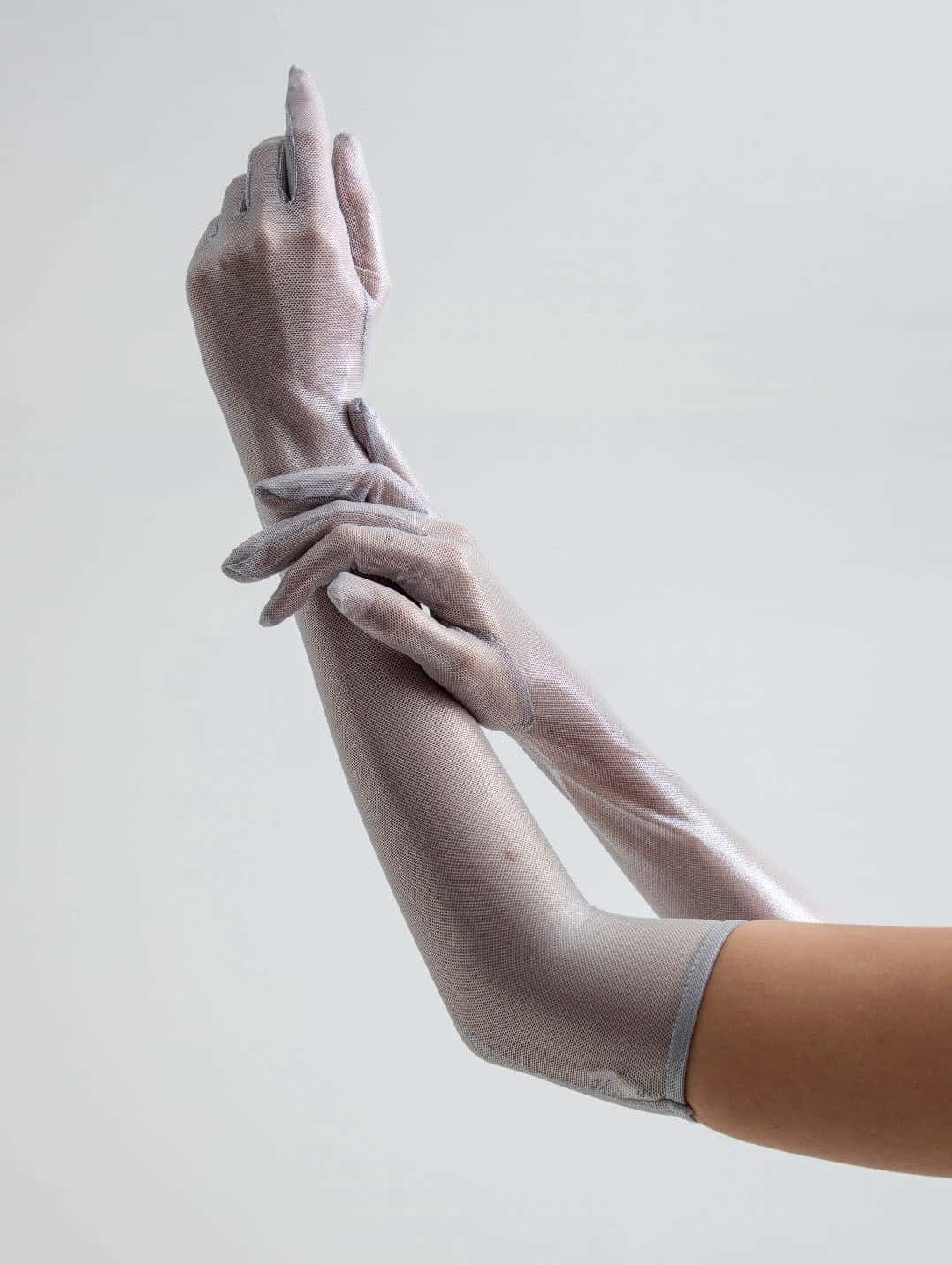 SILVER MESH GLOVES
