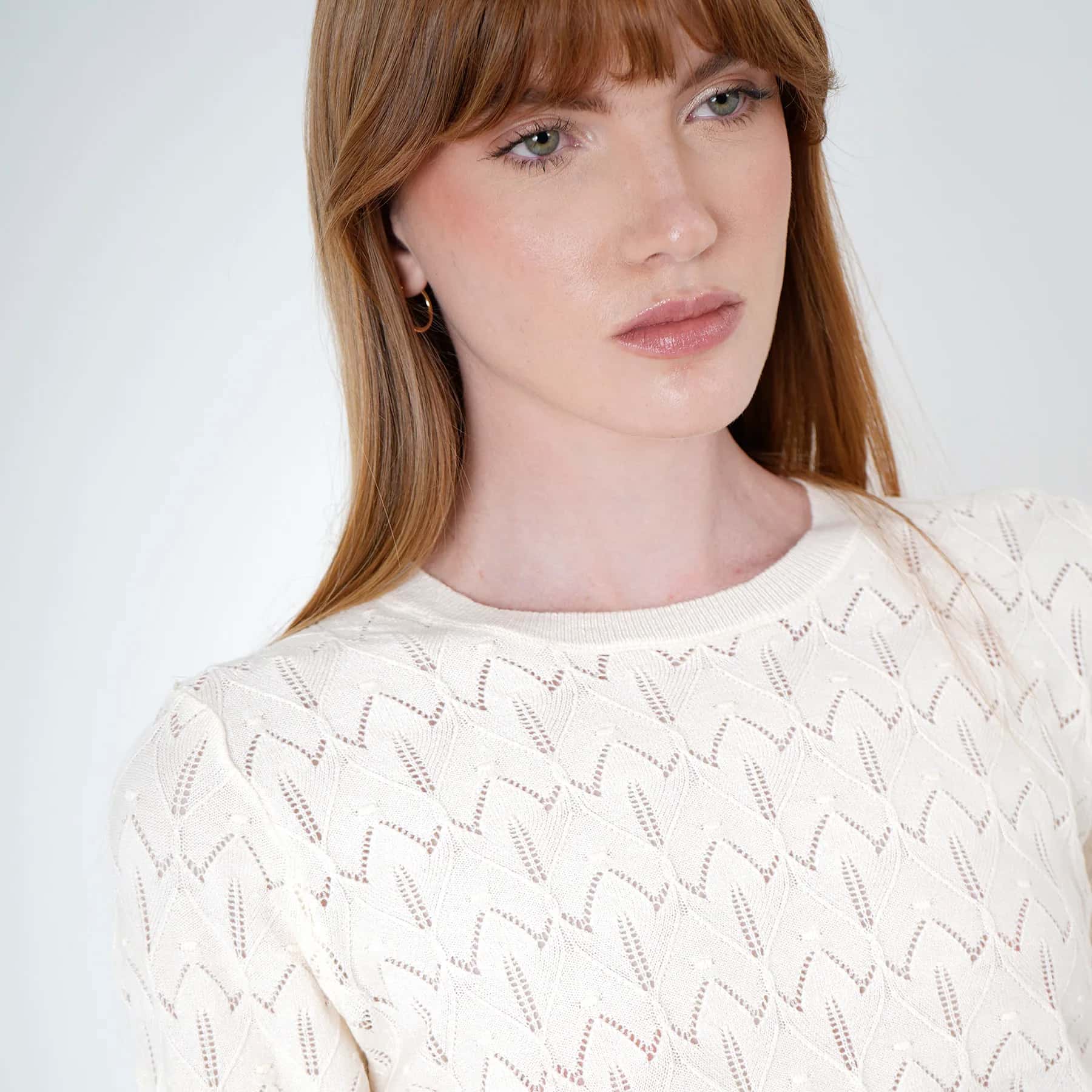 Sweater Cuello V Manga Larga