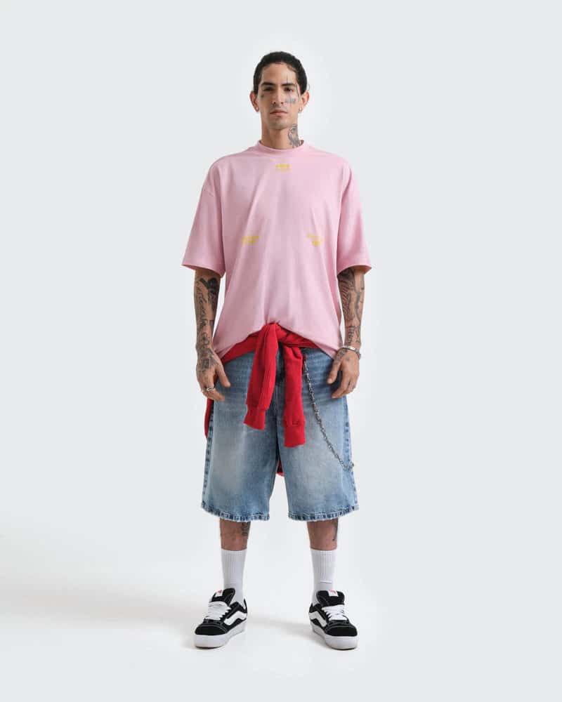 Camiseta Rosada Oversize Lovers - miniatura 6