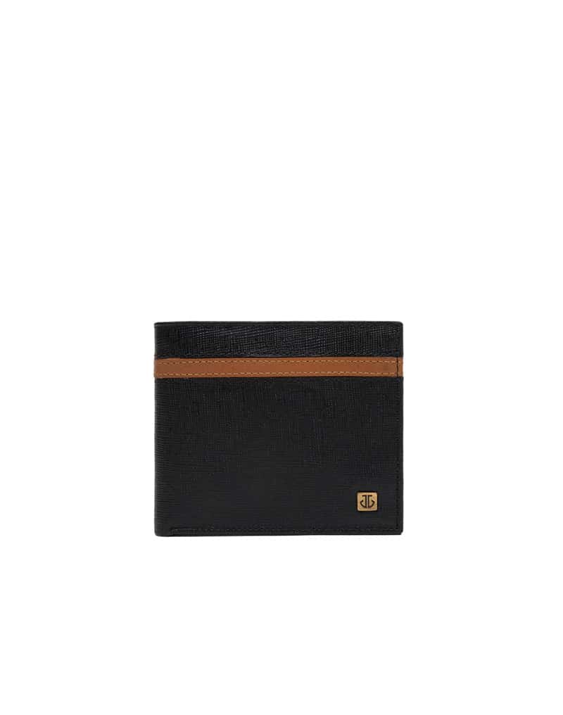 Billetera para Hombre en Cuero color Negro con Protección RFID Marca Josh - Ref. THJ110