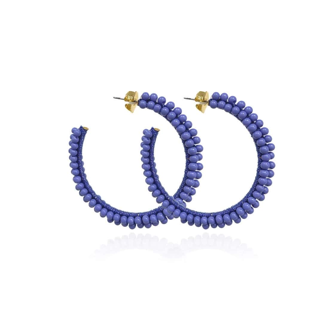 BIG BOUQUET HOOP - PERIWINKLE - miniatura 1