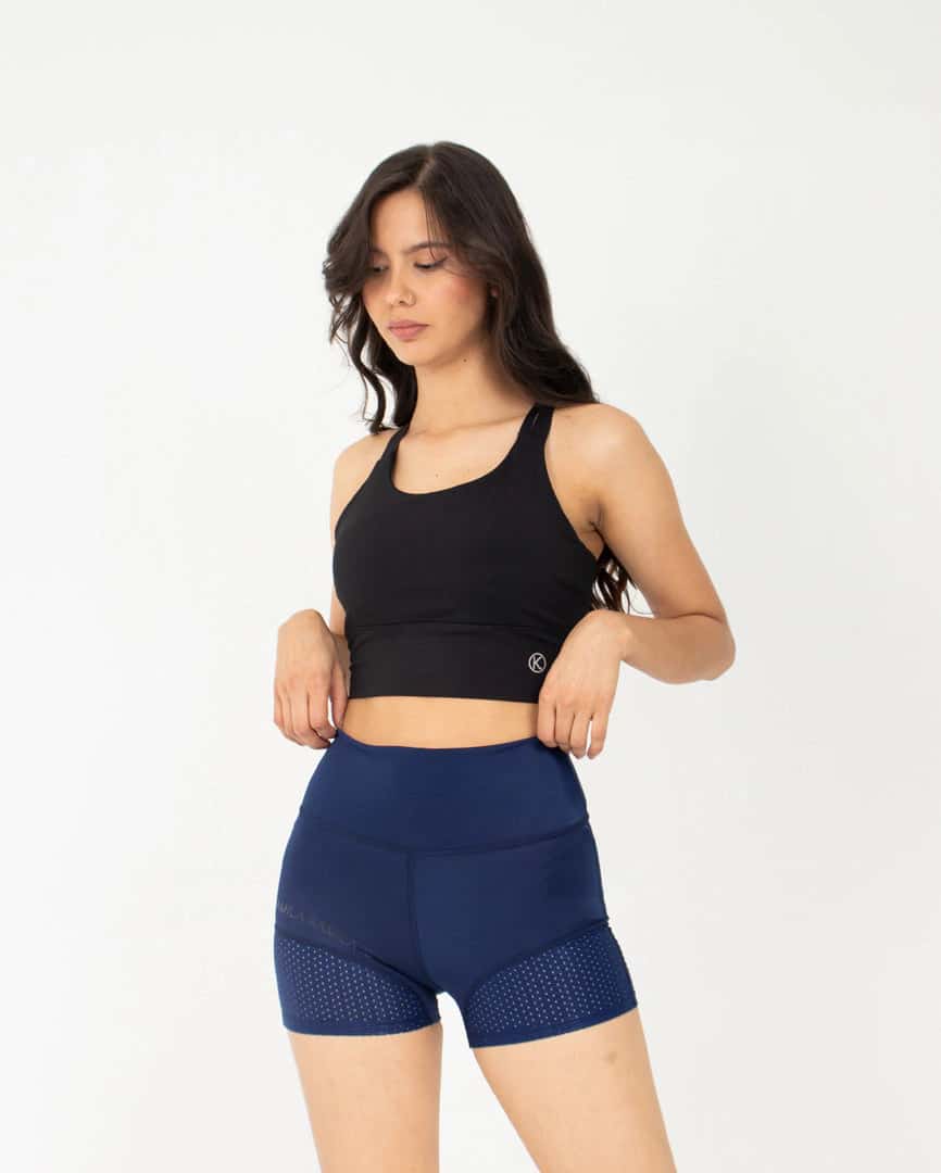 Biker Deportivo Con Detalle en Malla