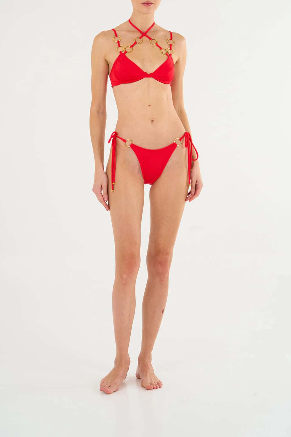 RED ABIR BIKINI TOP