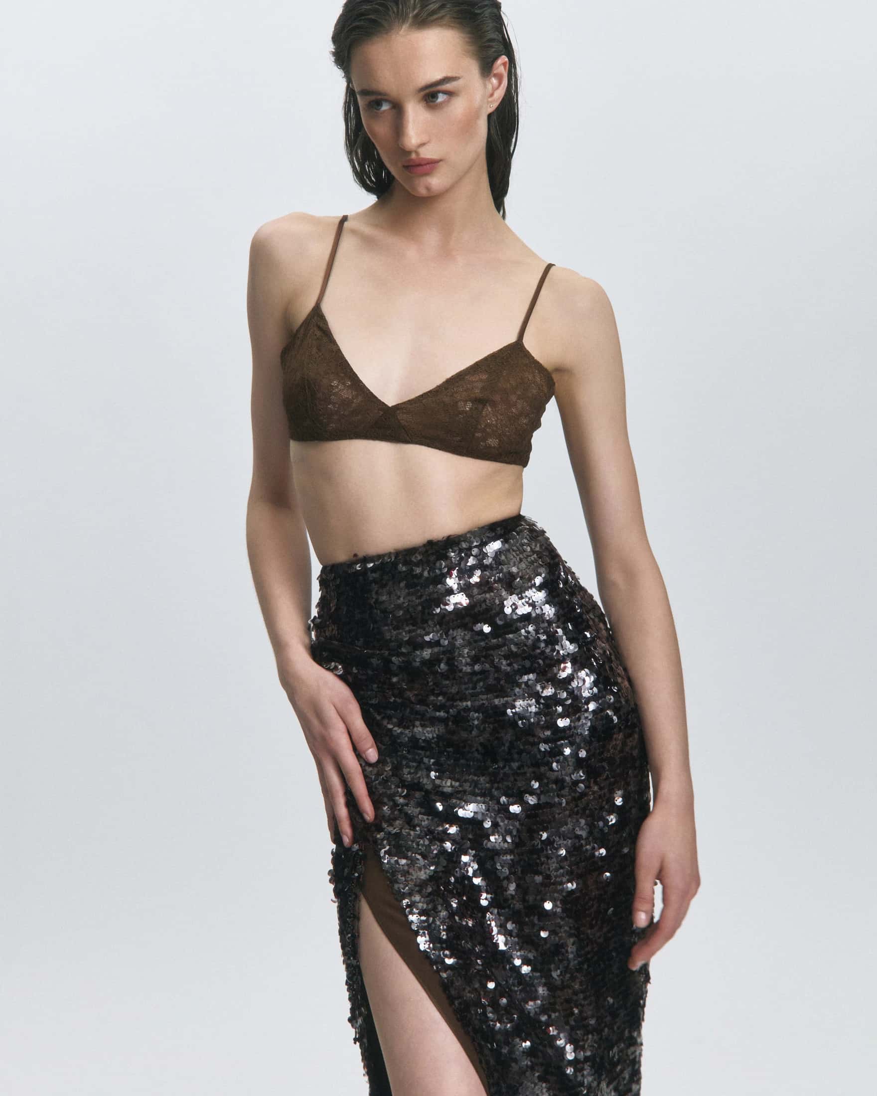 Midnight Oasis Sequin Skirt - miniatura 3