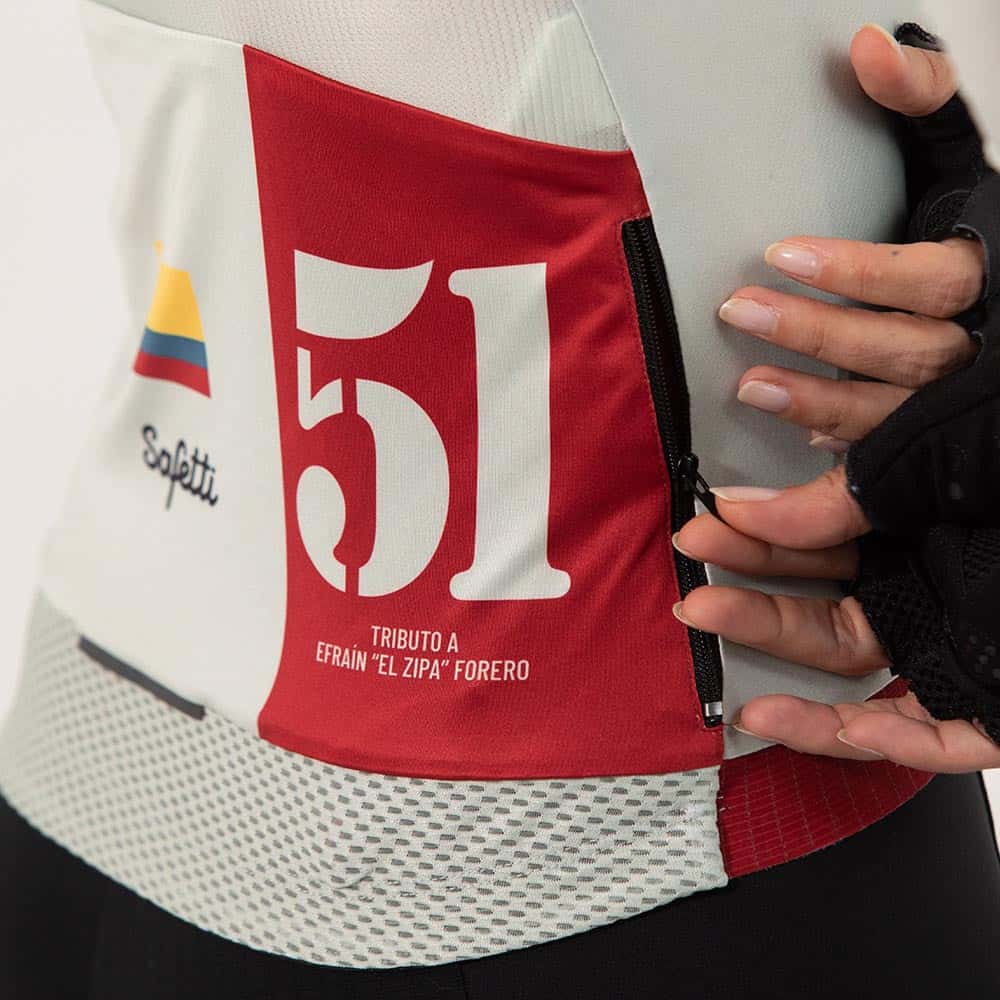 CAMISA CICLISMO MANGA LARGA COLOMBIA 51 PARA MUJER - miniatura 3