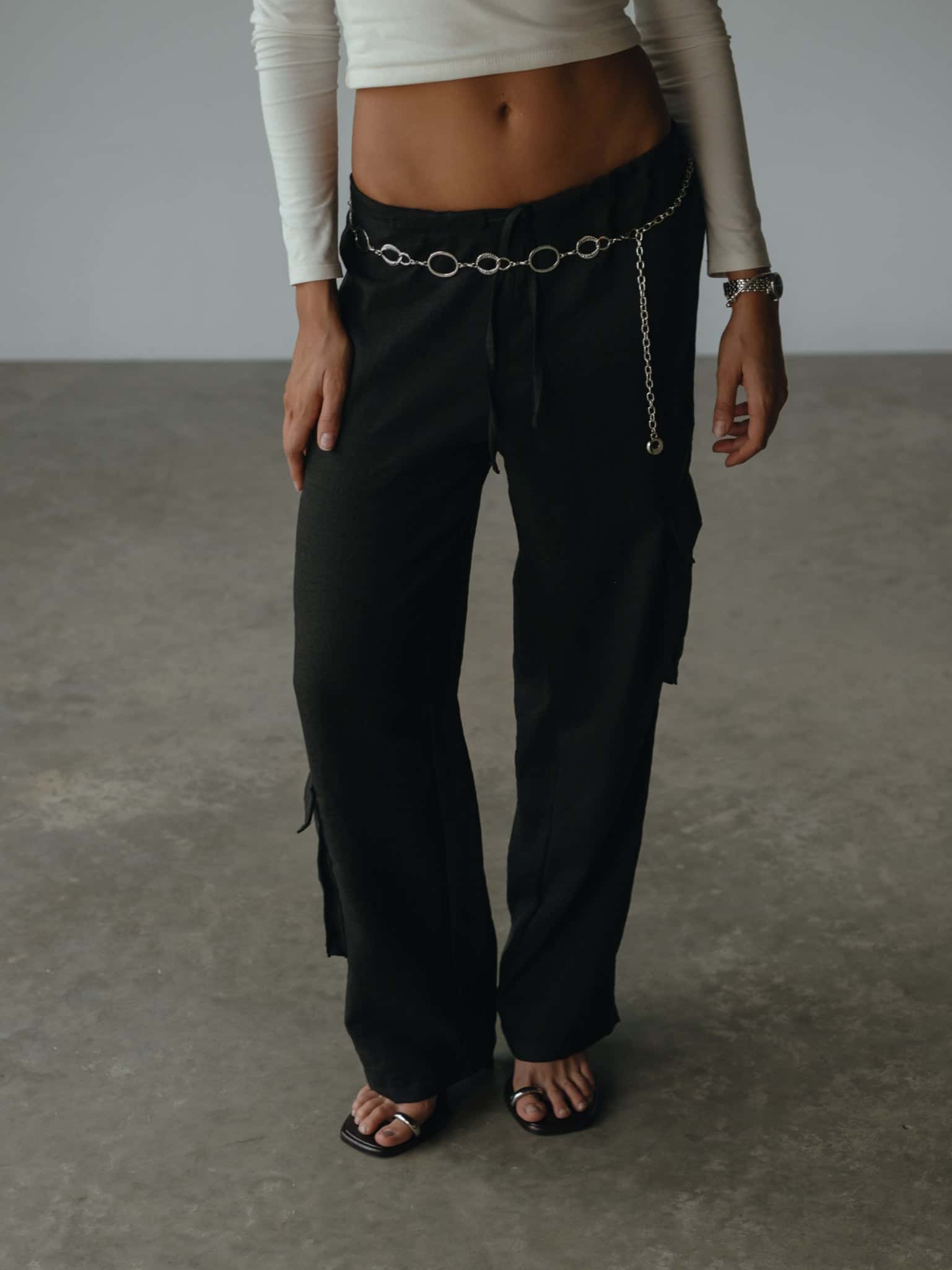 LIGHT CARGO PANT - BLACK
