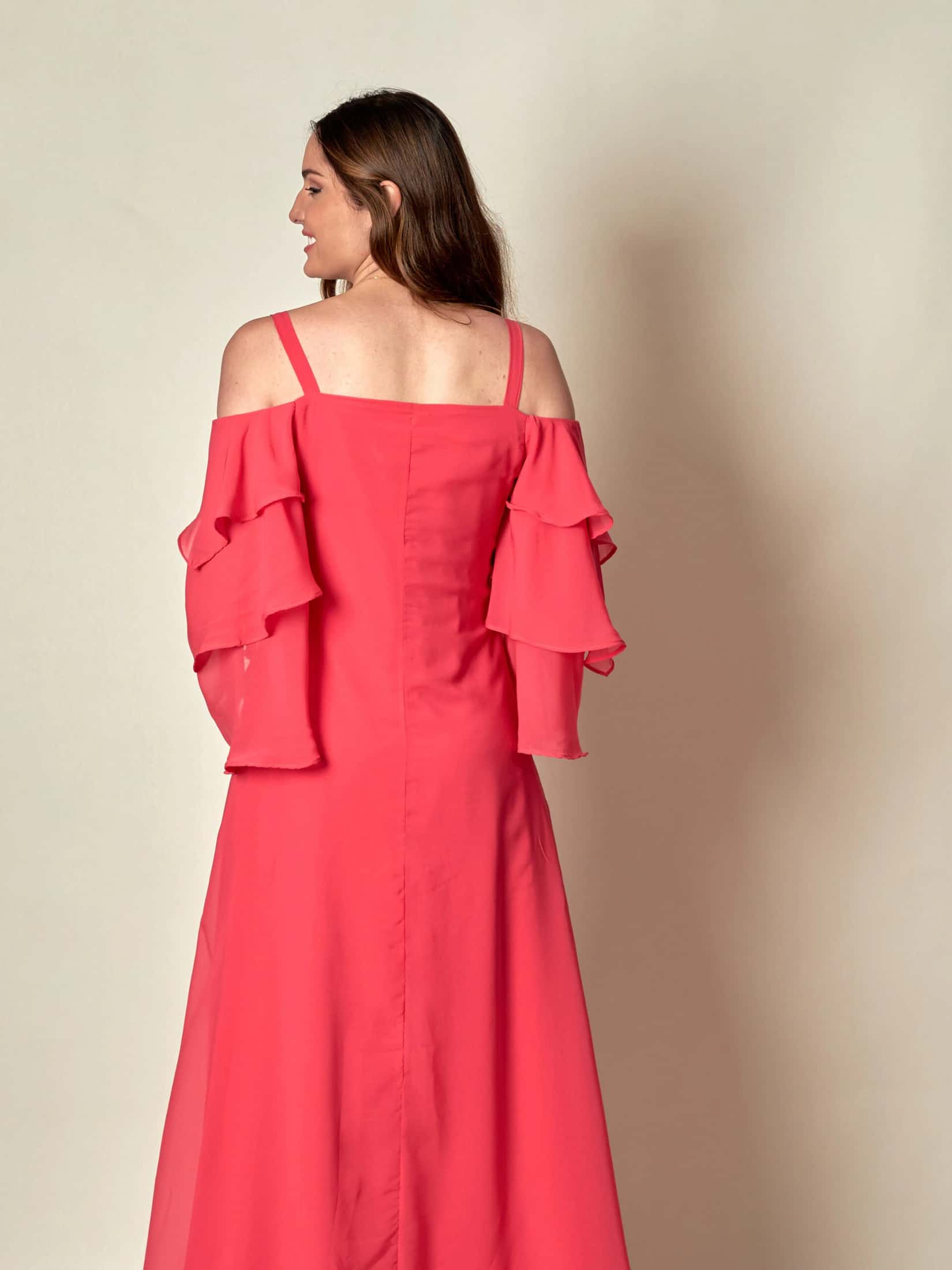 Vestido Sicilia Salmon - miniatura 4