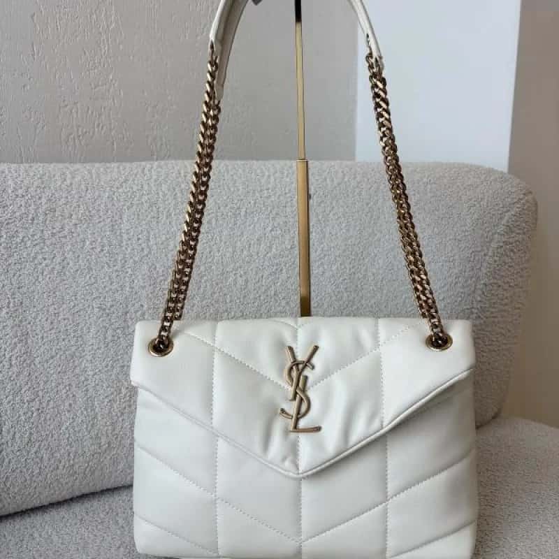BOLSO YSL BLANCO CADENA - miniatura 2