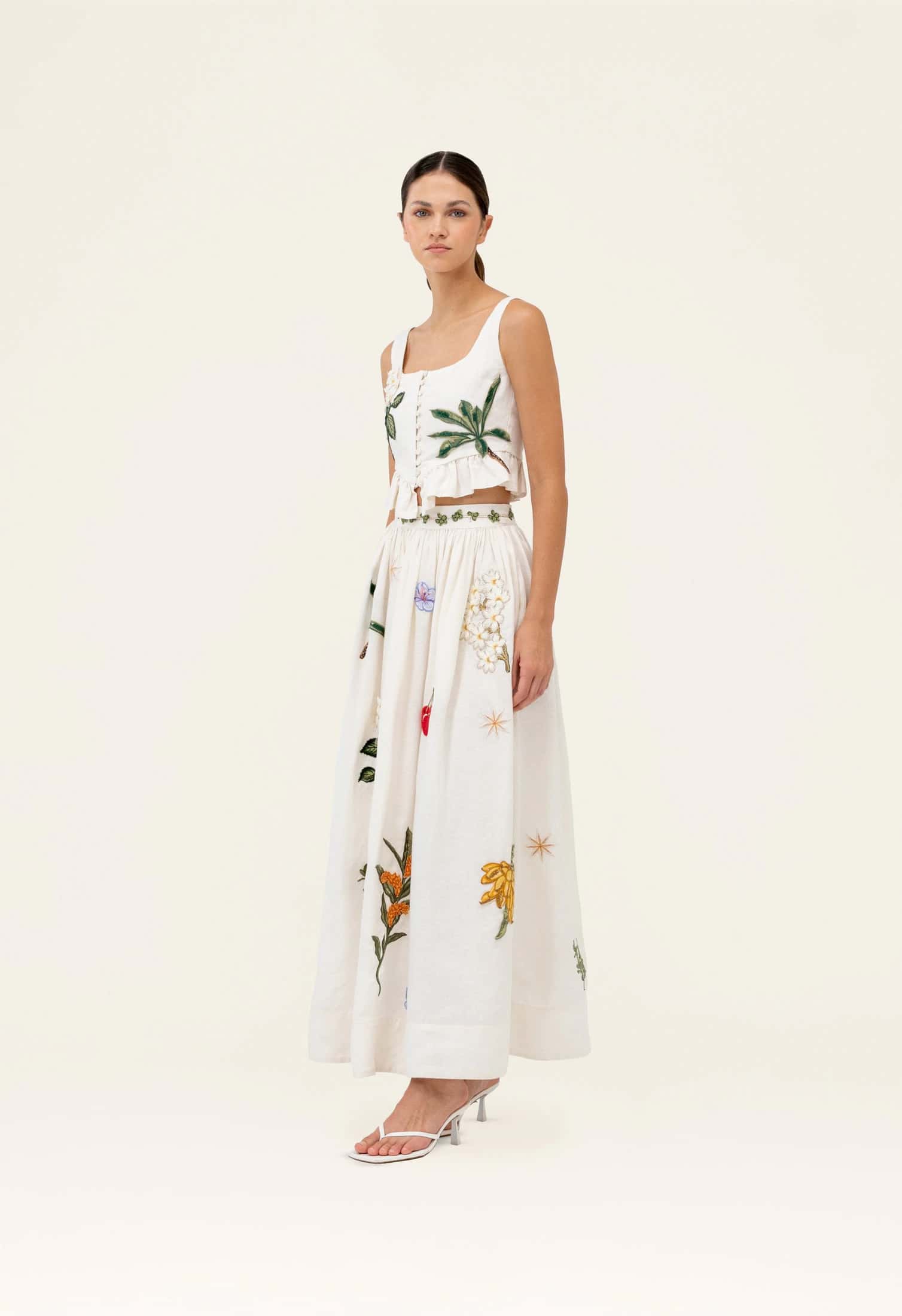Tangelo Wild Maxi Skirt
