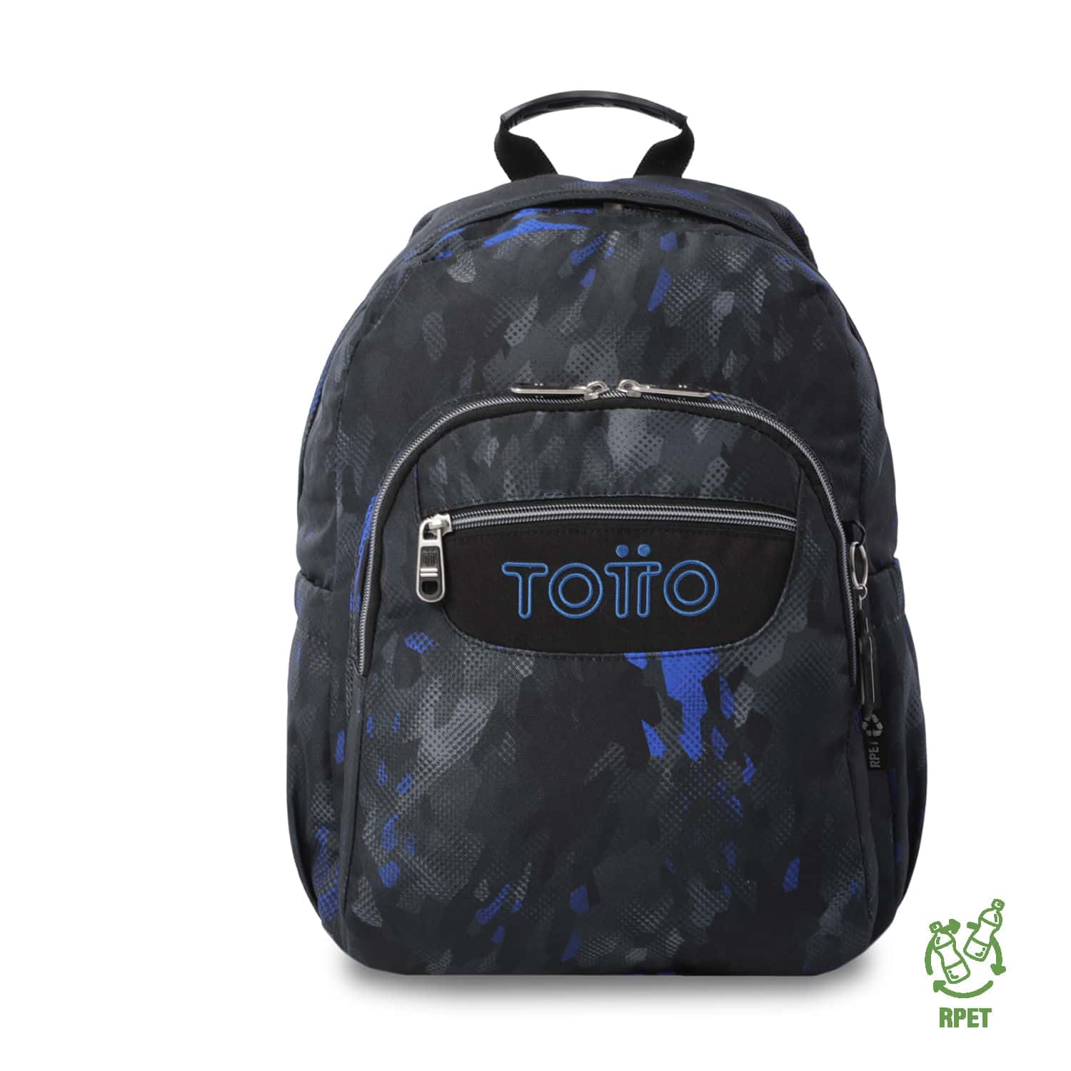 Morral Juvenil Porta PC 14" Acuarela Negro