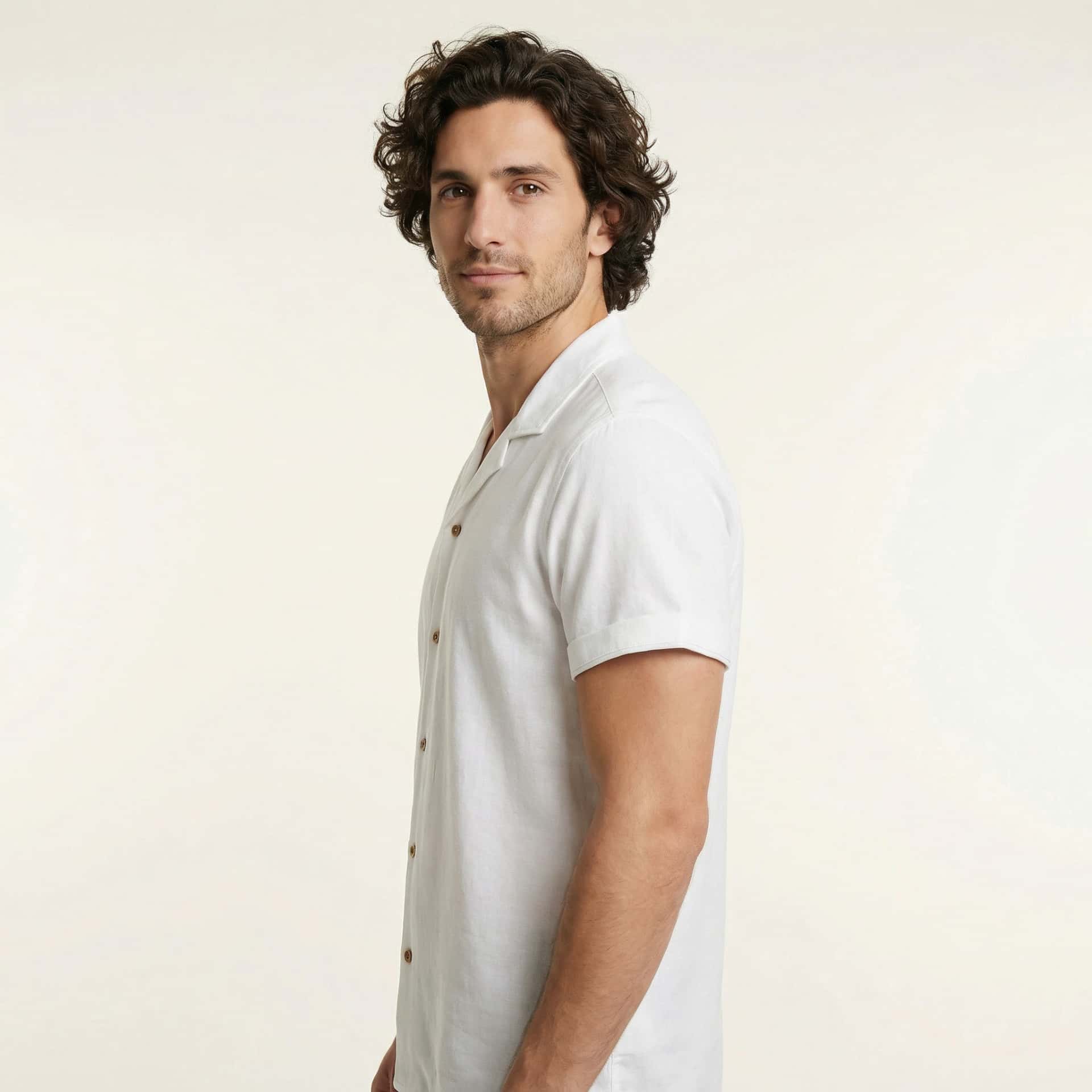 Camisa Bowling Blanca W01 - miniatura 2