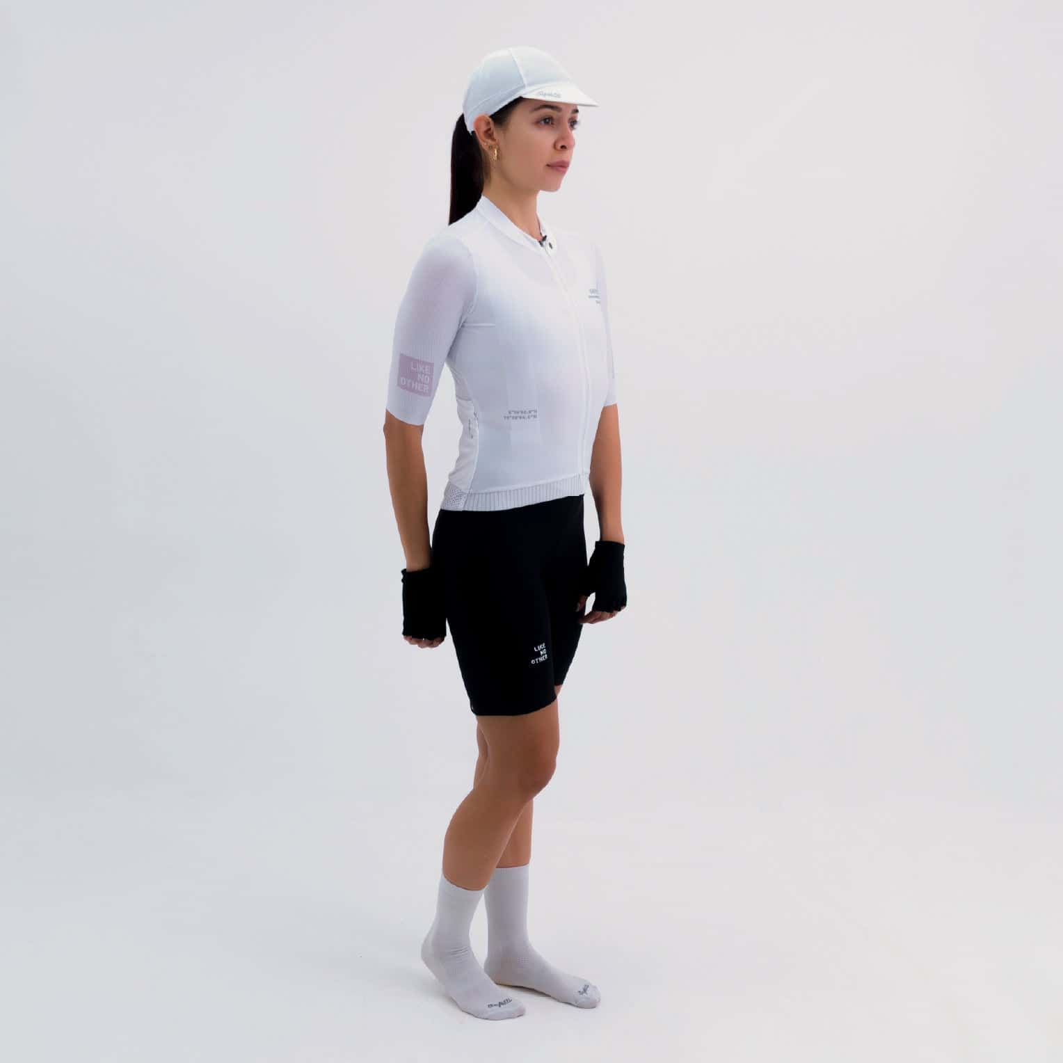 CAMISA CICLISMO MANGA CORTA LATITUDE BLANCA PARA MUJER - miniatura 5