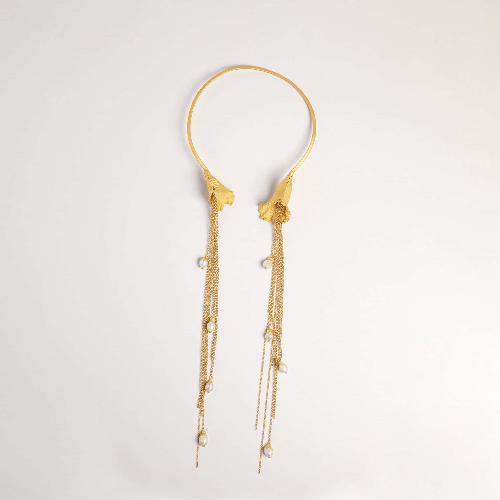 COLLAR LABELLUM Y CADENAS CON PERLAS