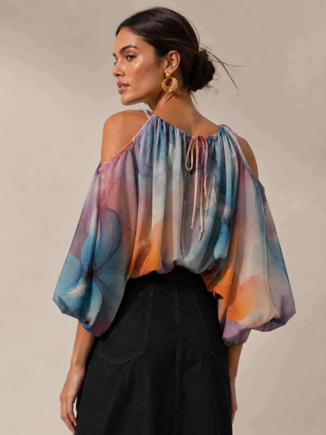 Blusa Bingo tonos moras - miniatura 3