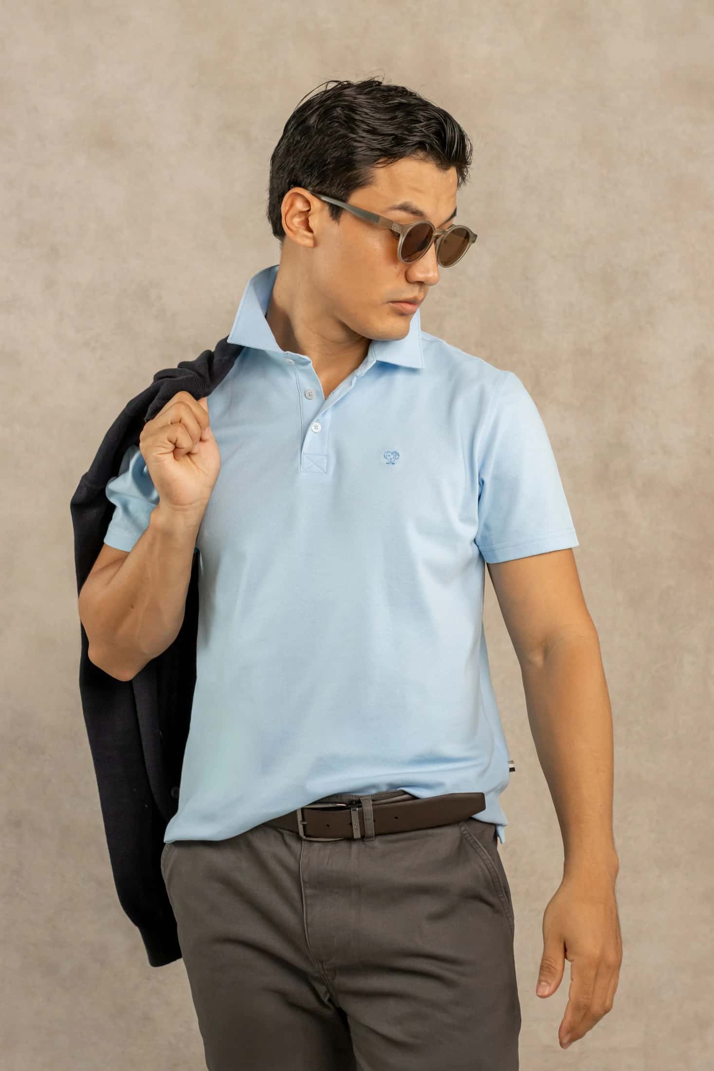 Polo Antimanchas Azul Celeste