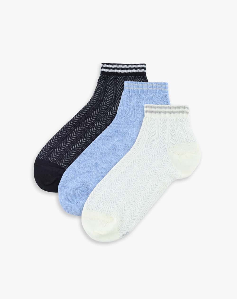3 pares de medias cortas surtido mujer