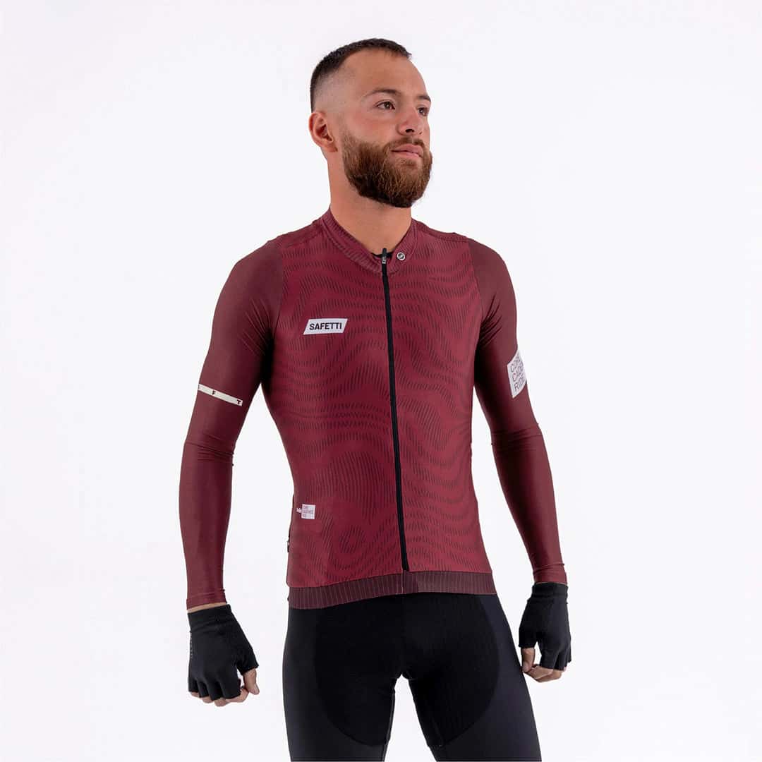 CAMISA CICLISMO MANGA LARGA PLUMWIME VINOTINTO PARA HOMBRE - miniatura 1