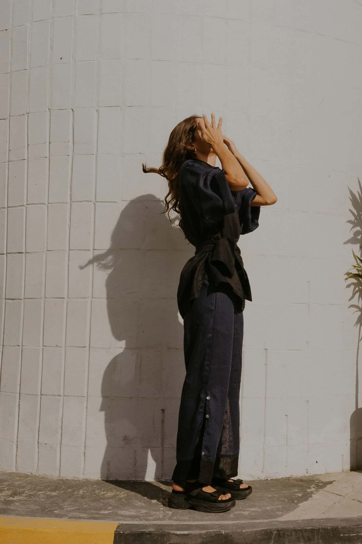 DIANA PANTS BLACK/NAVY