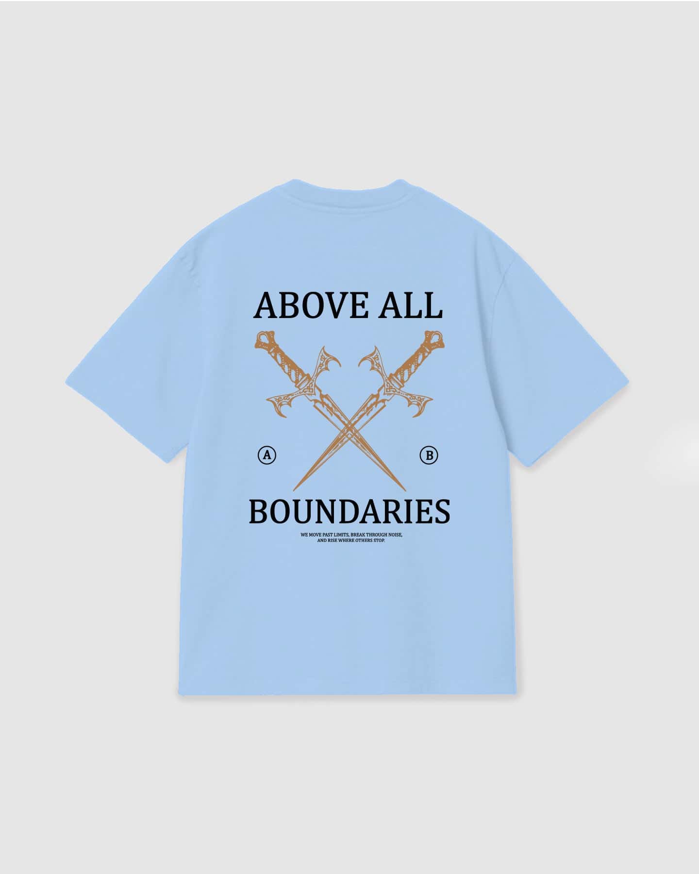 Oversized T Shirt Boundaries Sky Blue