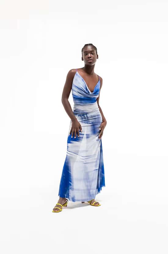 SLIP MESH DRESS