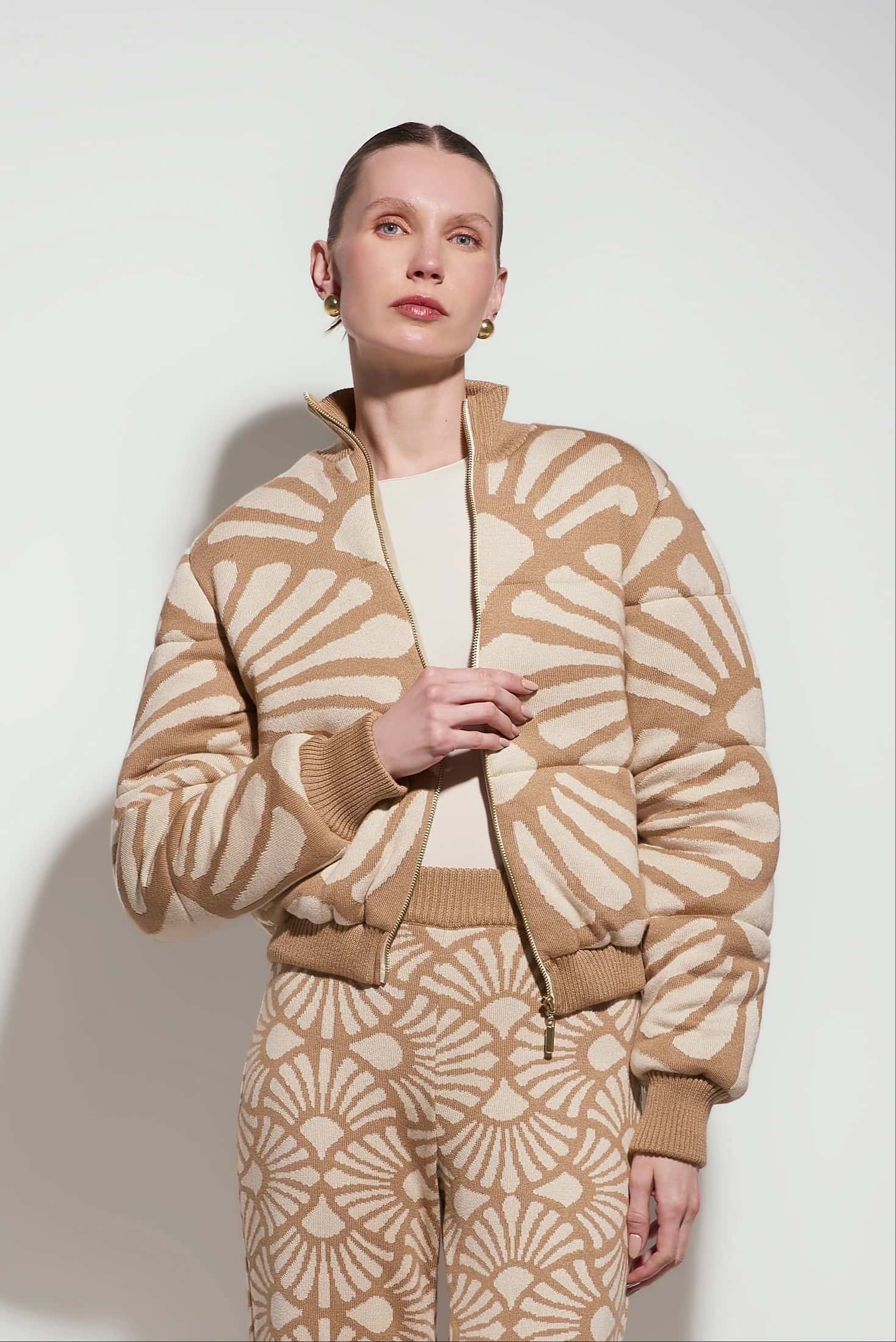 Bomber Jacket Venus Camel-Beige