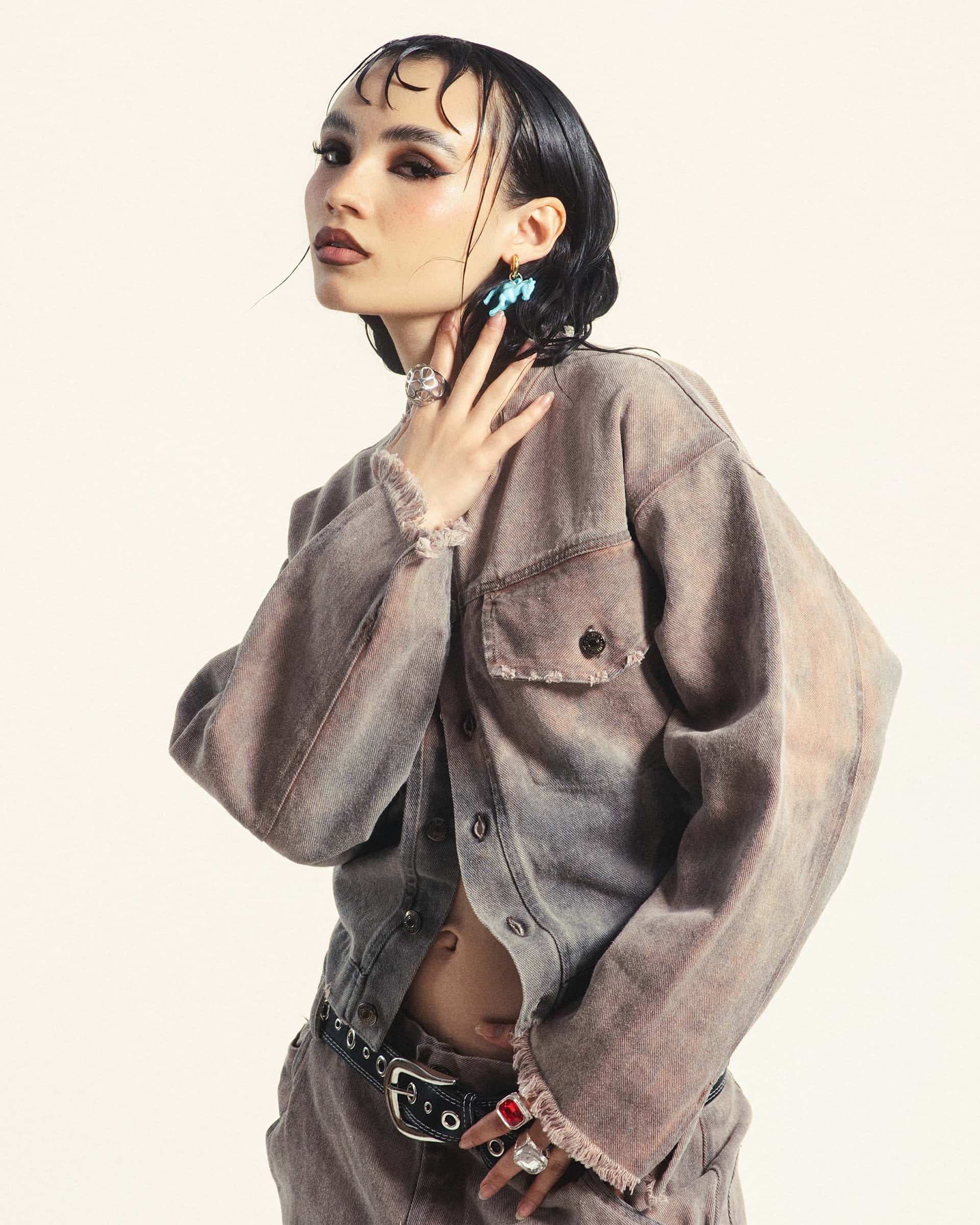 JACKET DENIM PETROLEO DENIM MUJER - miniatura 2