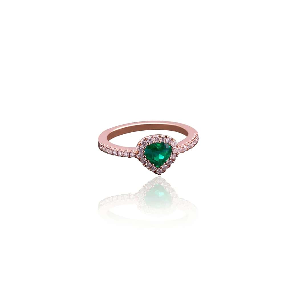 EMERALD HEART RING - miniatura 1