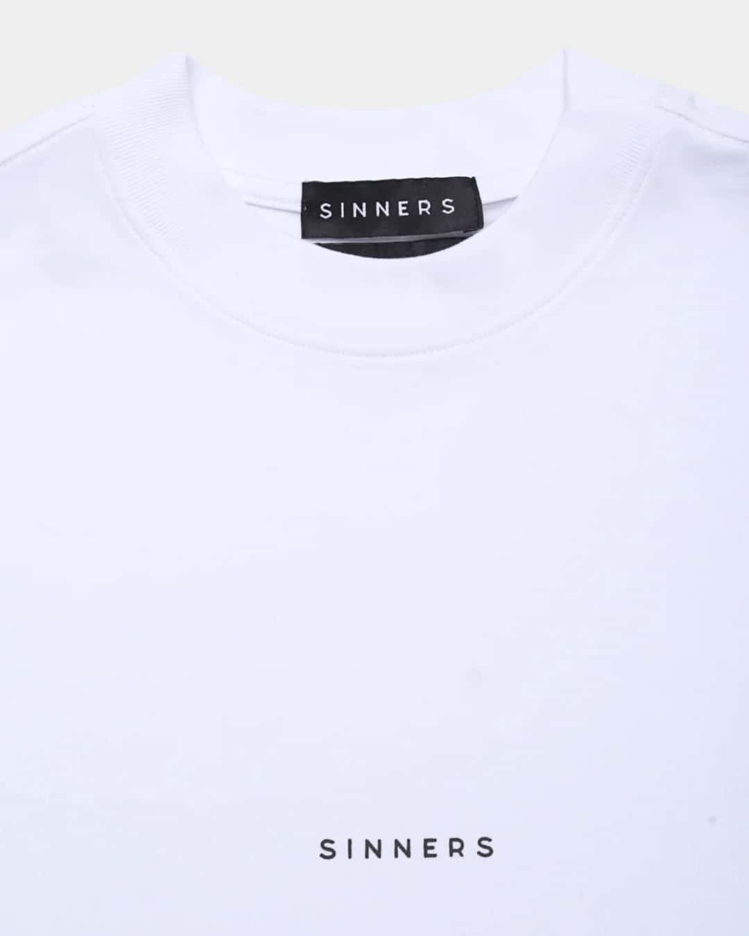 CENTER LOGO WHITE BOXY T-SHIRT - miniatura 4