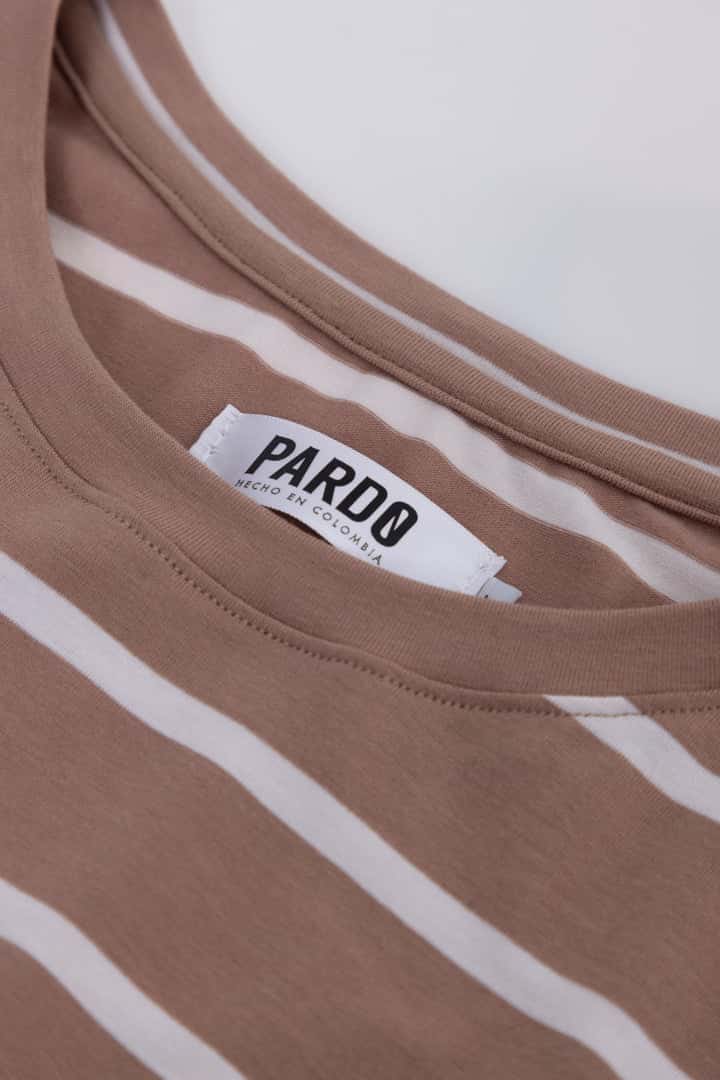 Camiseta café rayas - miniatura 4